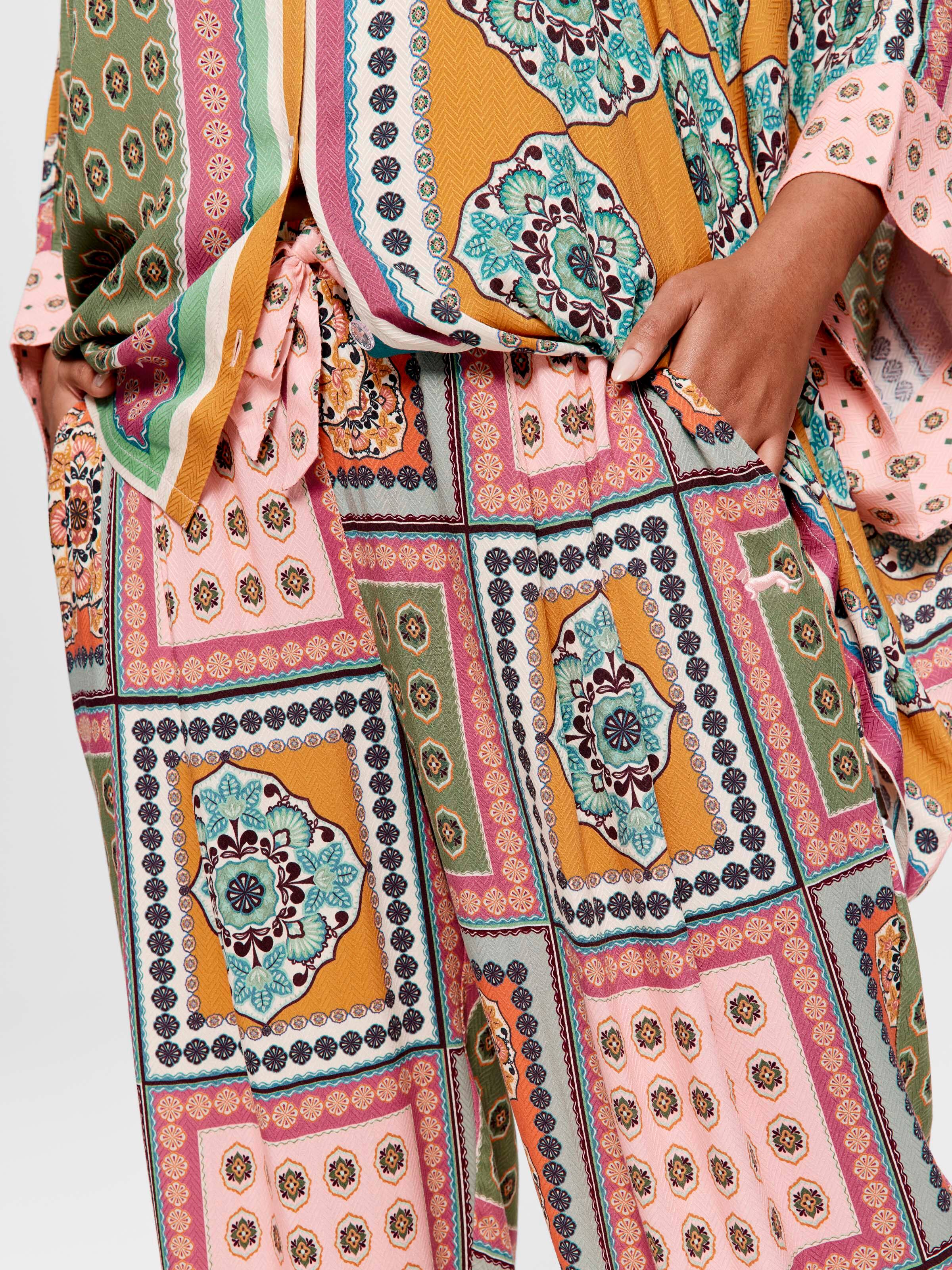 P.A. Plus Fashion Tile Wide Leg Pj Pant