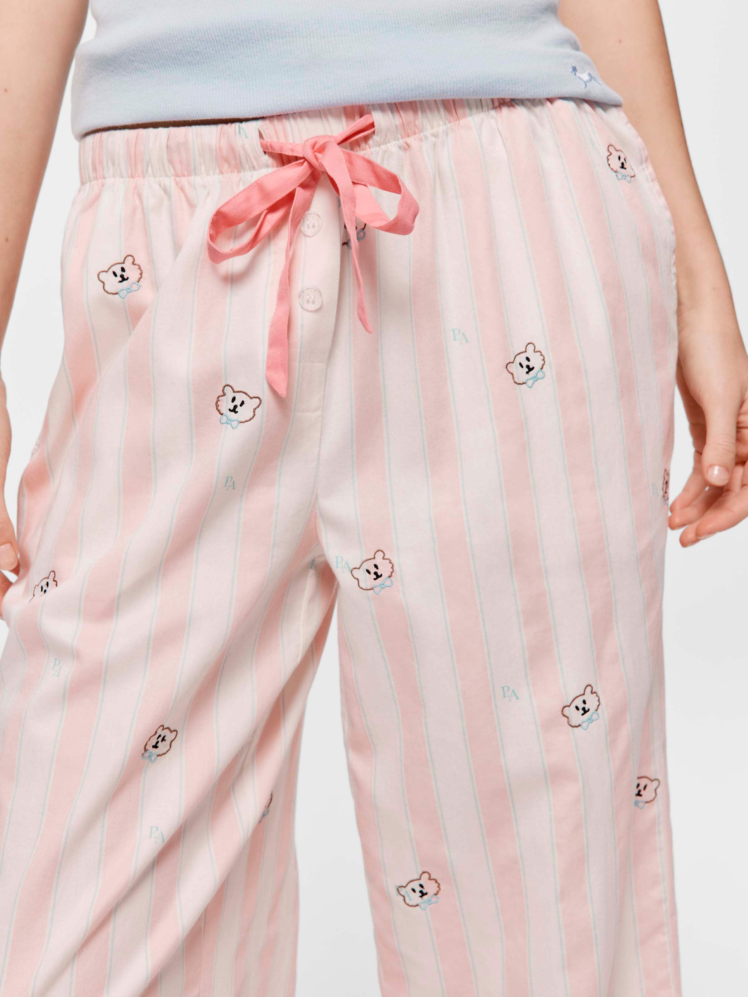 Vintage Bear 100% Cotton Classic Pj Pant