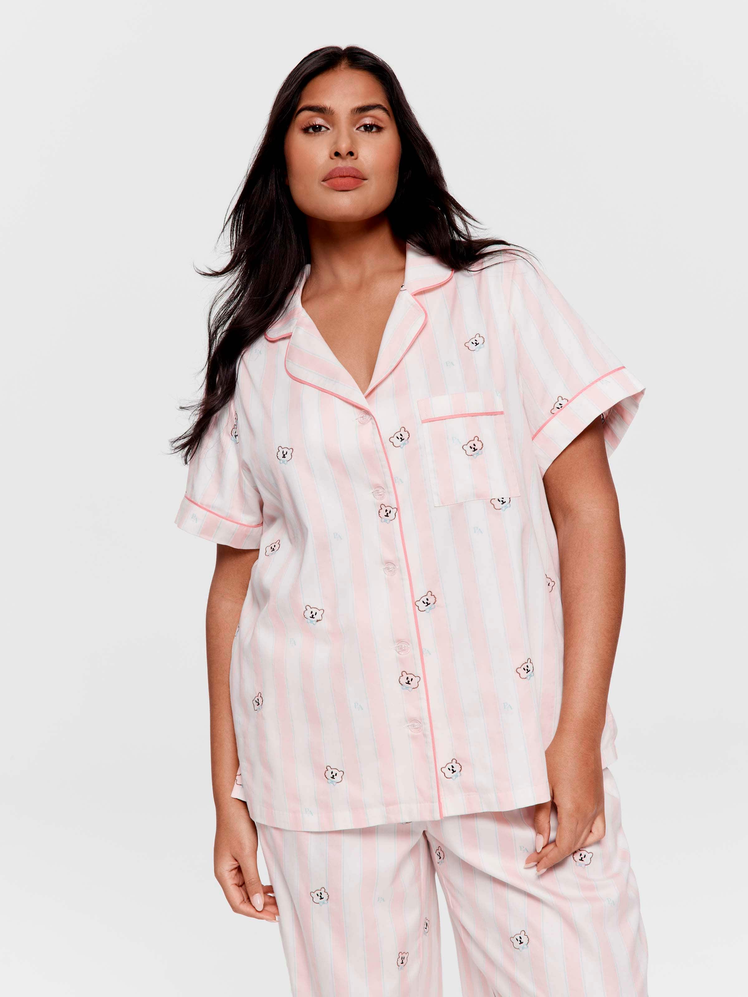 P.A. Plus Vintage Bear 100% Cotton Short Sleeve Shirt