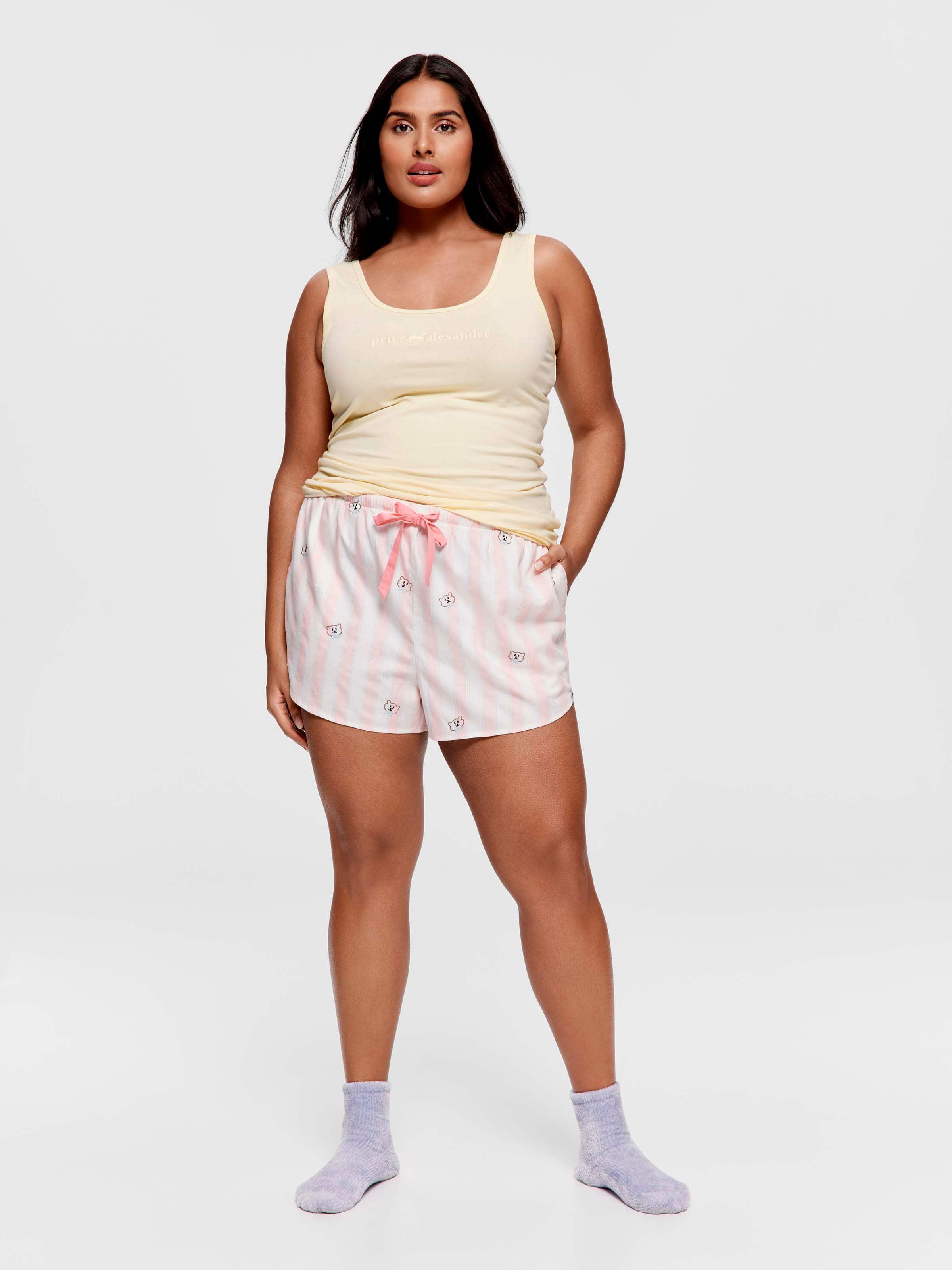 P.A. Plus Vintage Bear 100% Cotton Mid Short