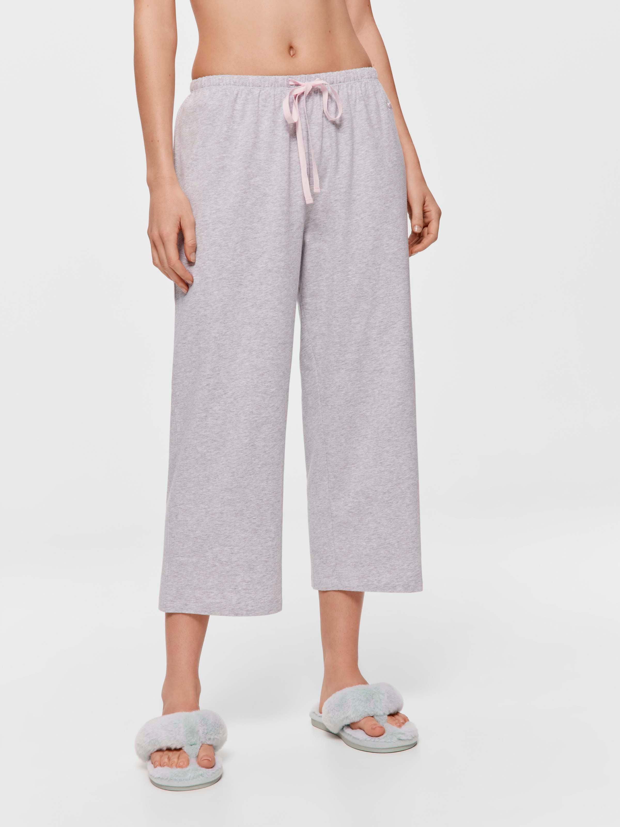 Grey Marle 3/4 Pj Pant