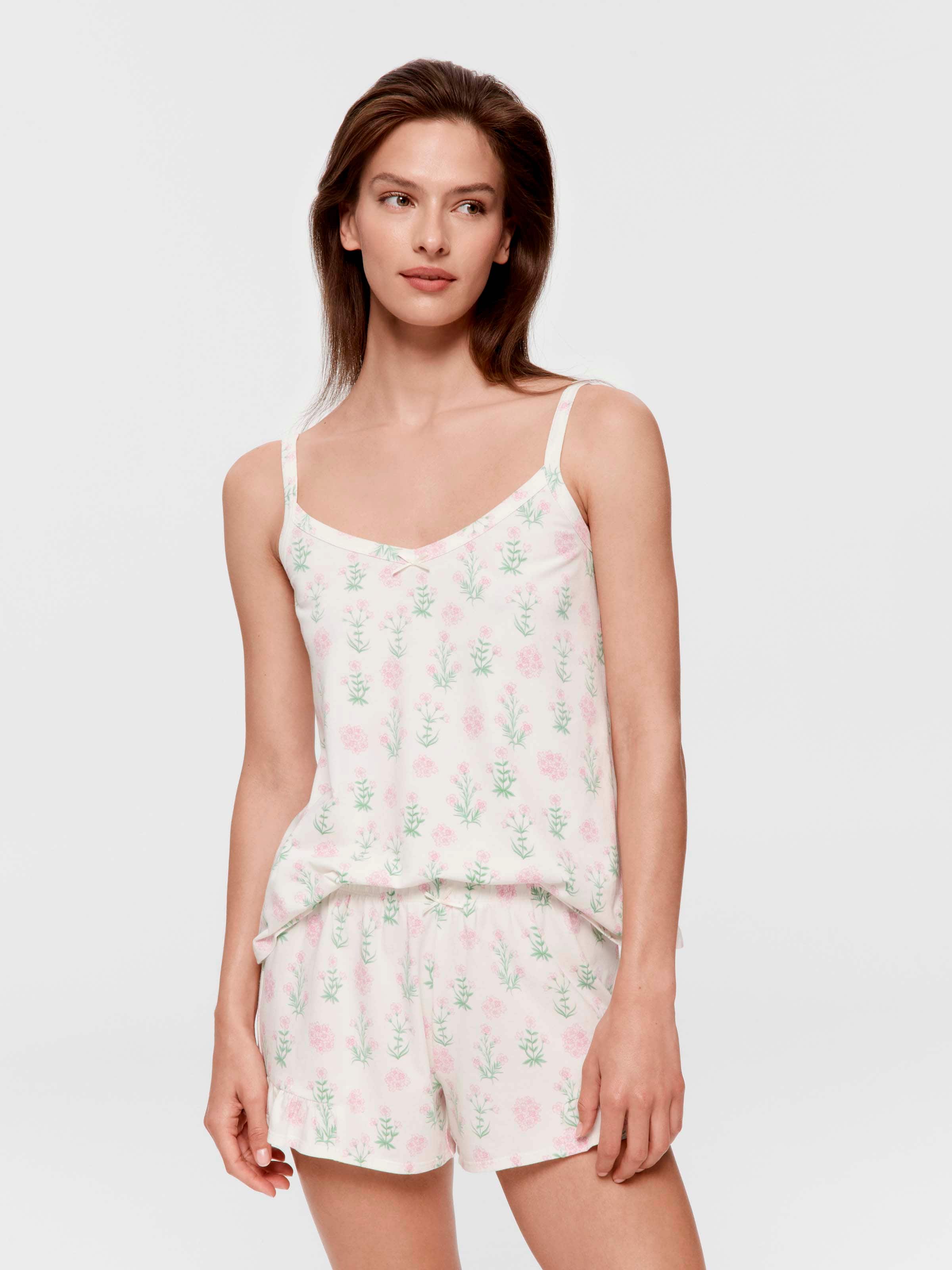 Sweet Floral Mini Frill Short