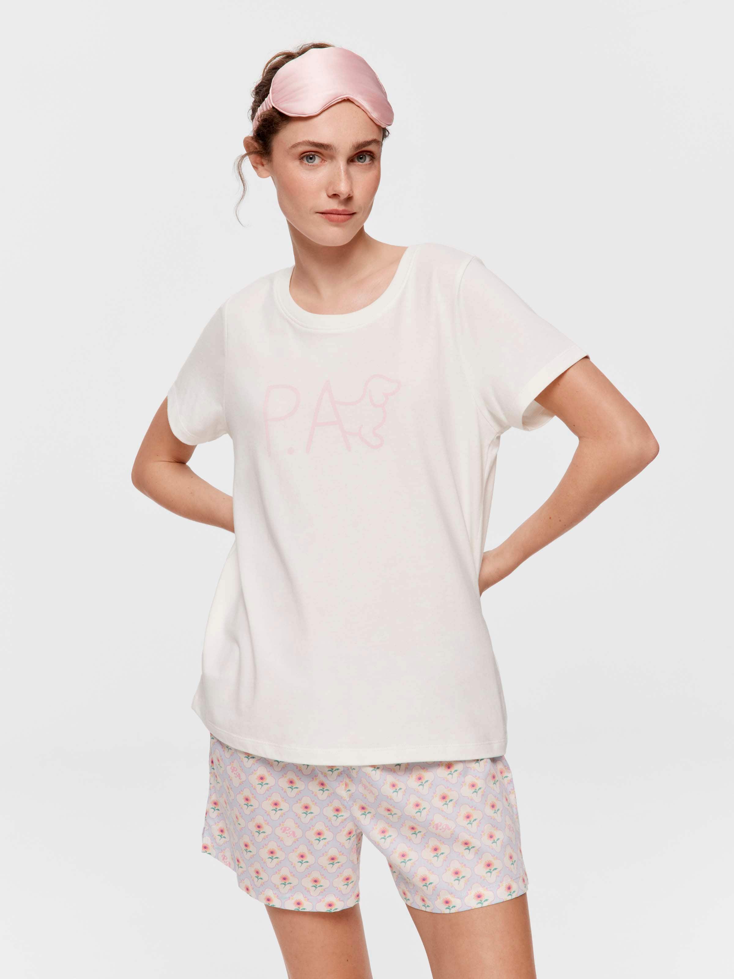 Cream Logo 100% Cotton Boyfriend Tee