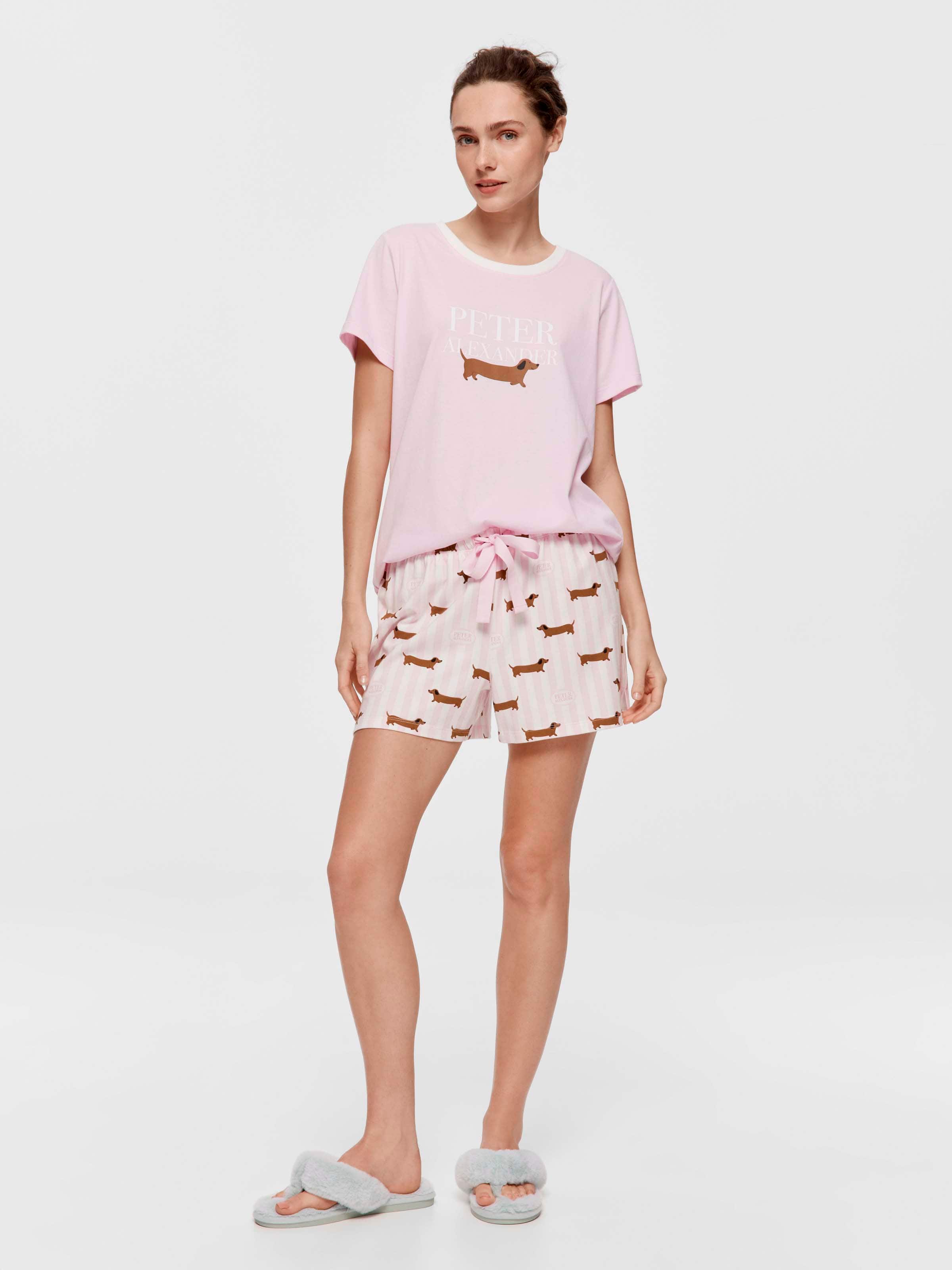 Pink Stripe Penny Mid Short