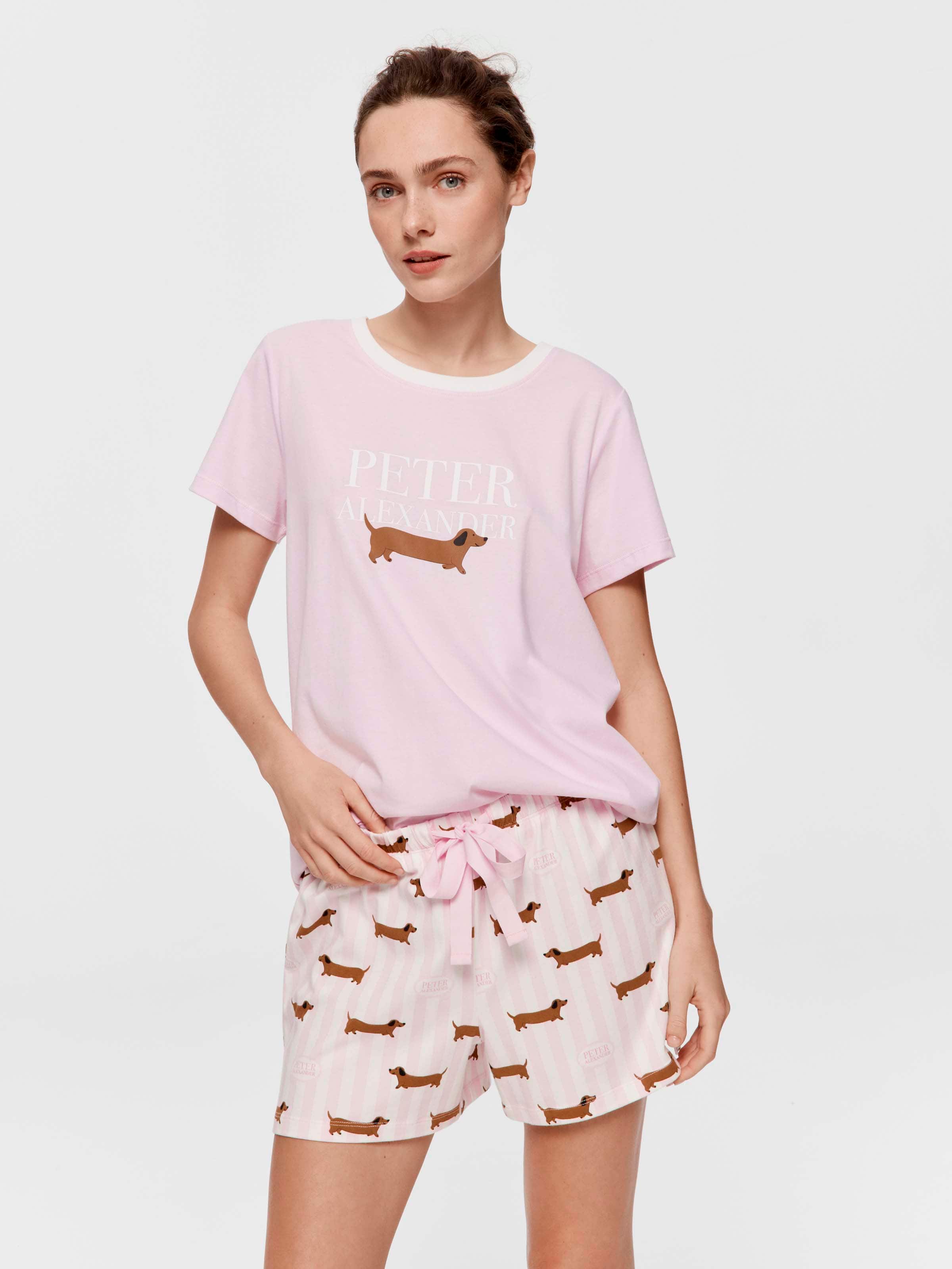 Pink Stripe Penny Mid Short
