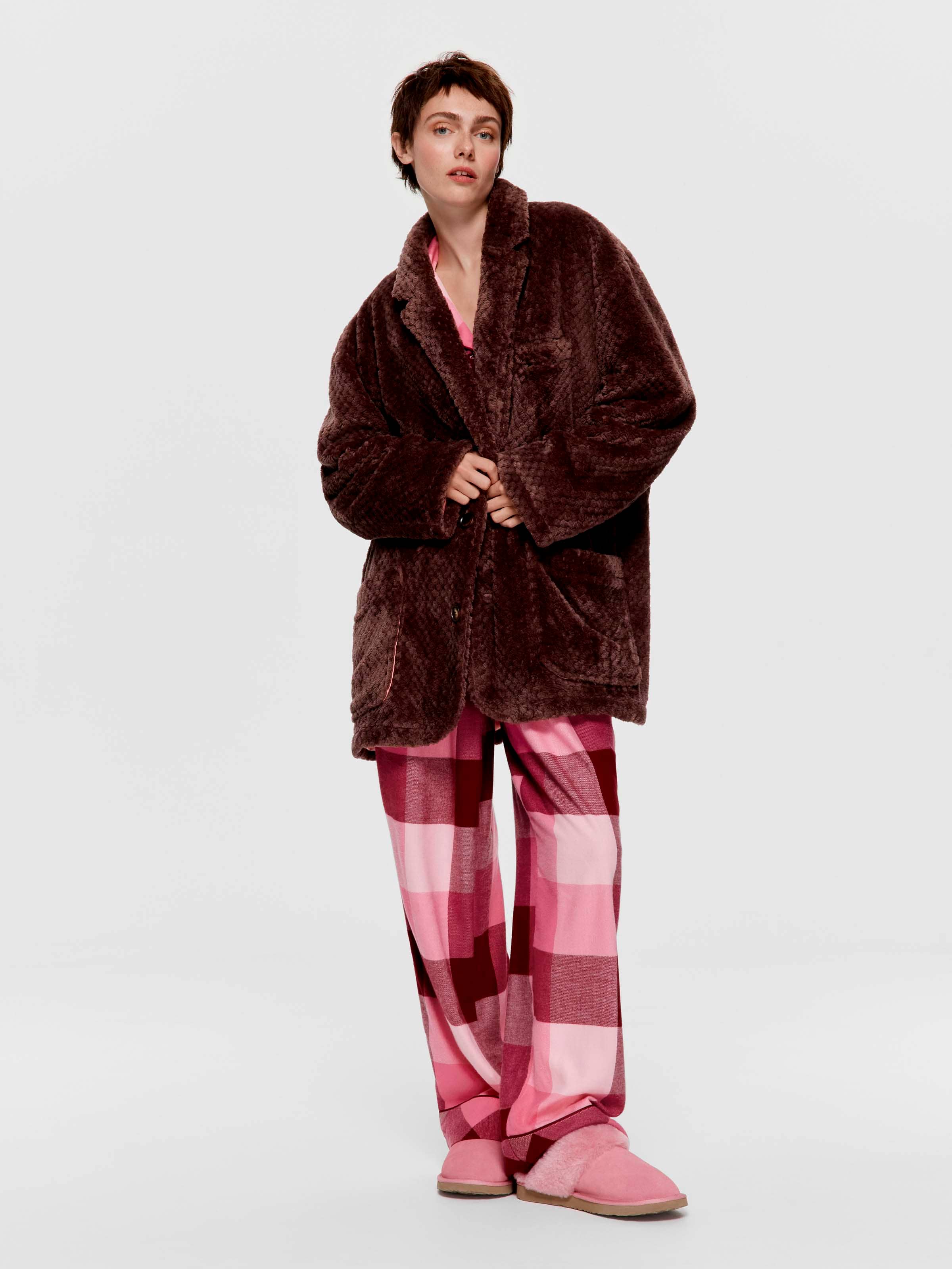 Chocolate Oversized Blazer Gown