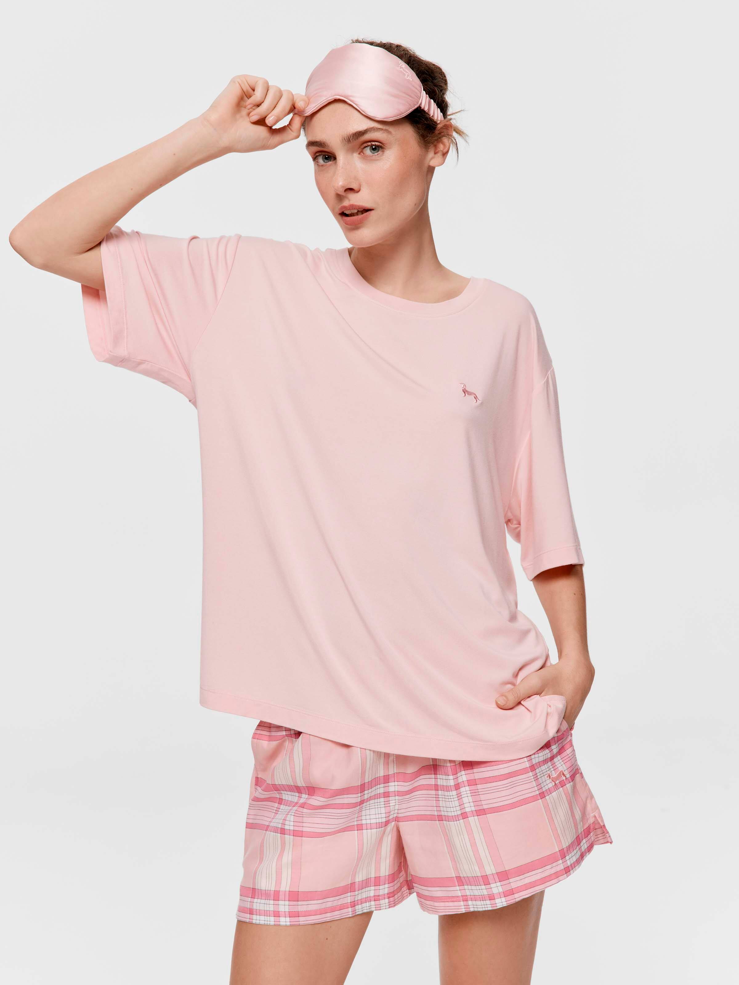 Pink Drape Boyfriend Tee