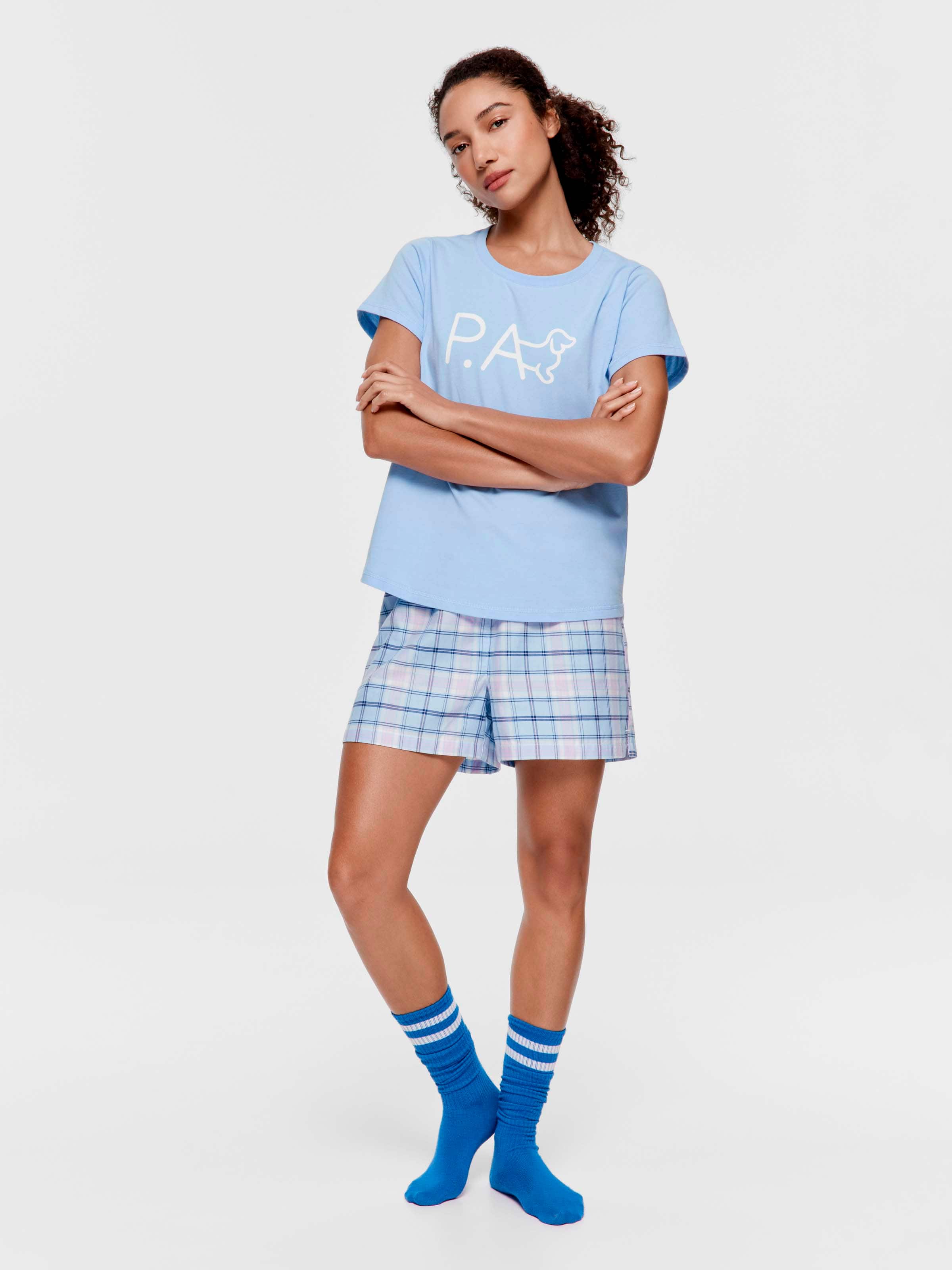 Sky Blue Logo 100% Cotton Tee