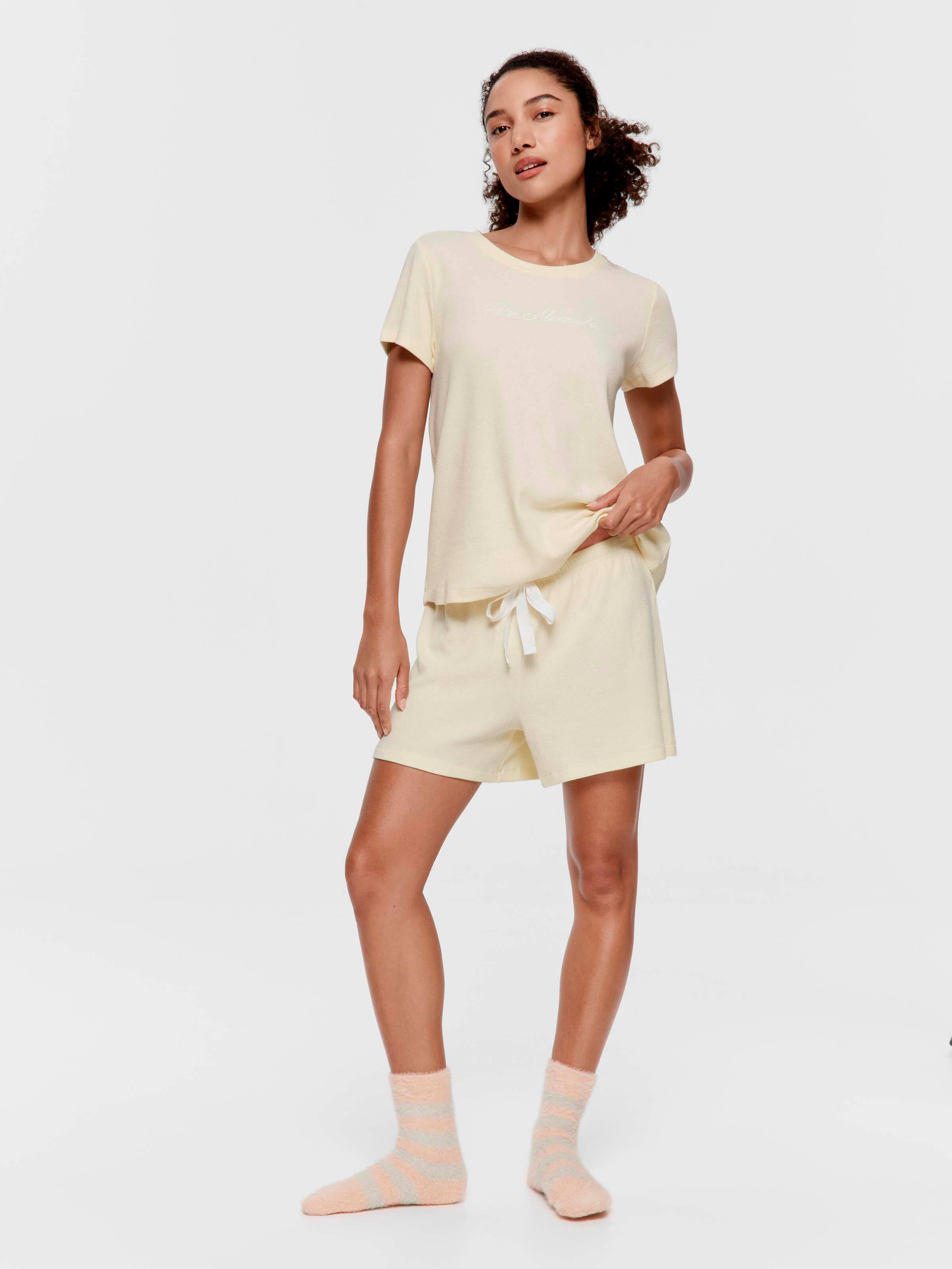 Yellow Waffle Mid Short