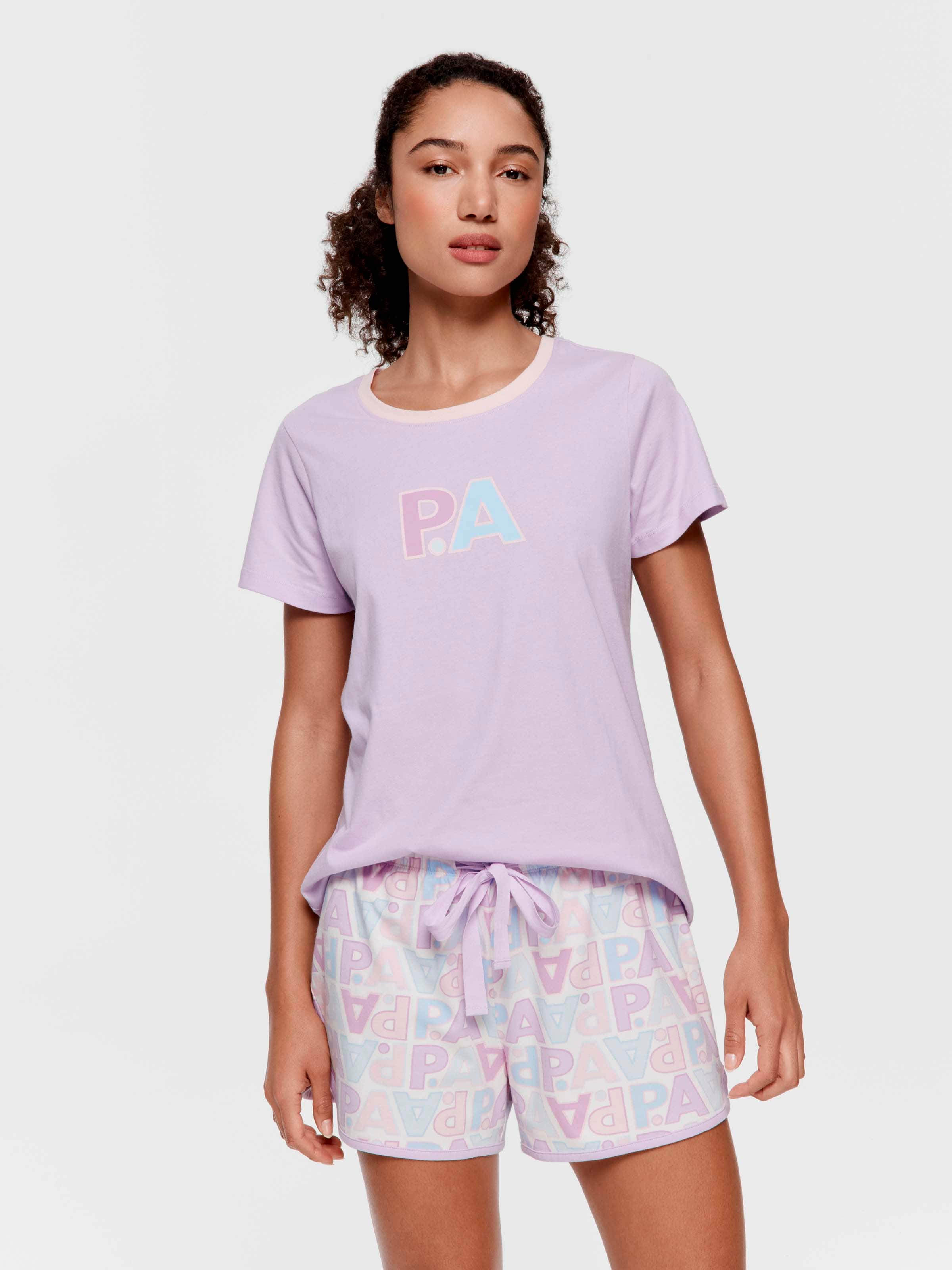 Logo Printed Sporty Mid Short