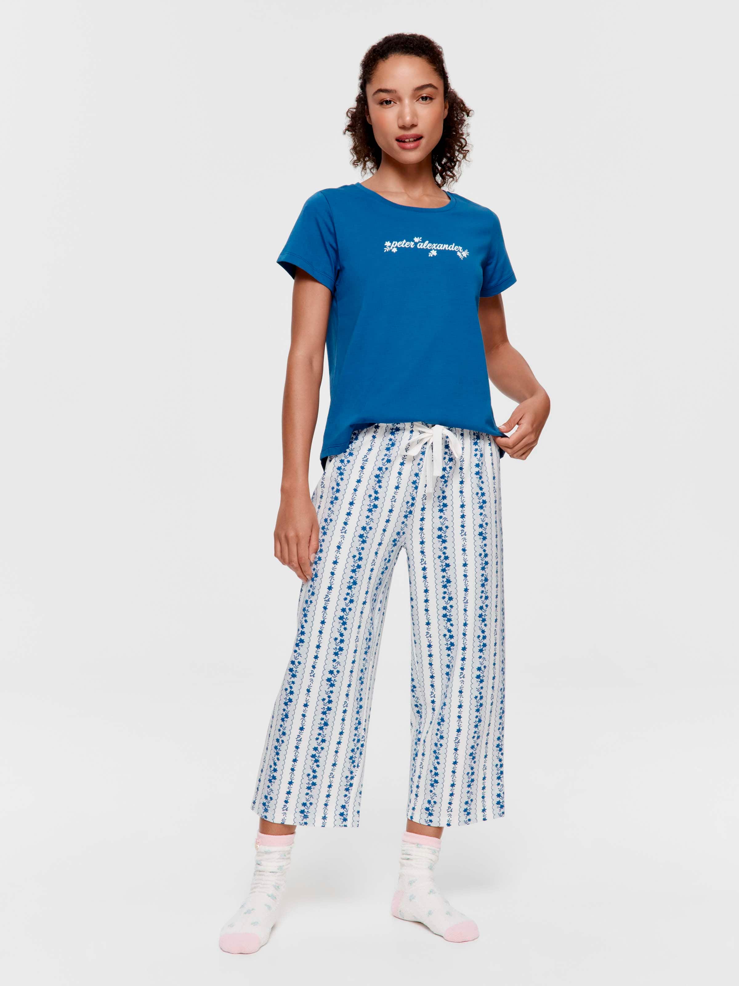 Vintage Floral 3/4 Pj Pant