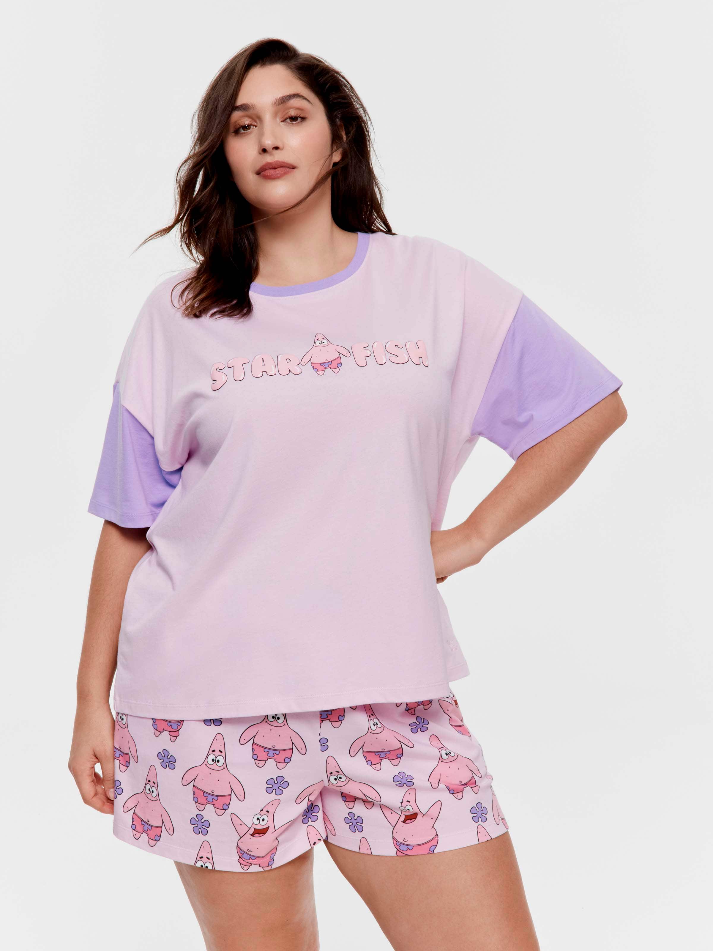 P.A. Plus Spongebob Patrick Star 100% Cotton Oversized Tee