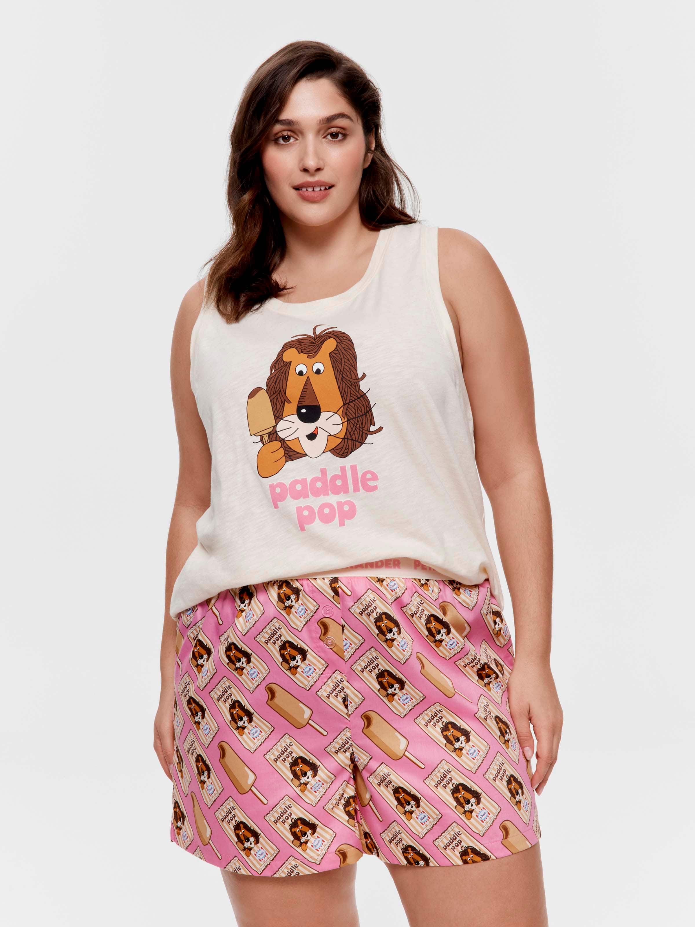 P.A. Plus Paddle Pop 100% Cotton Mid Boxer Short