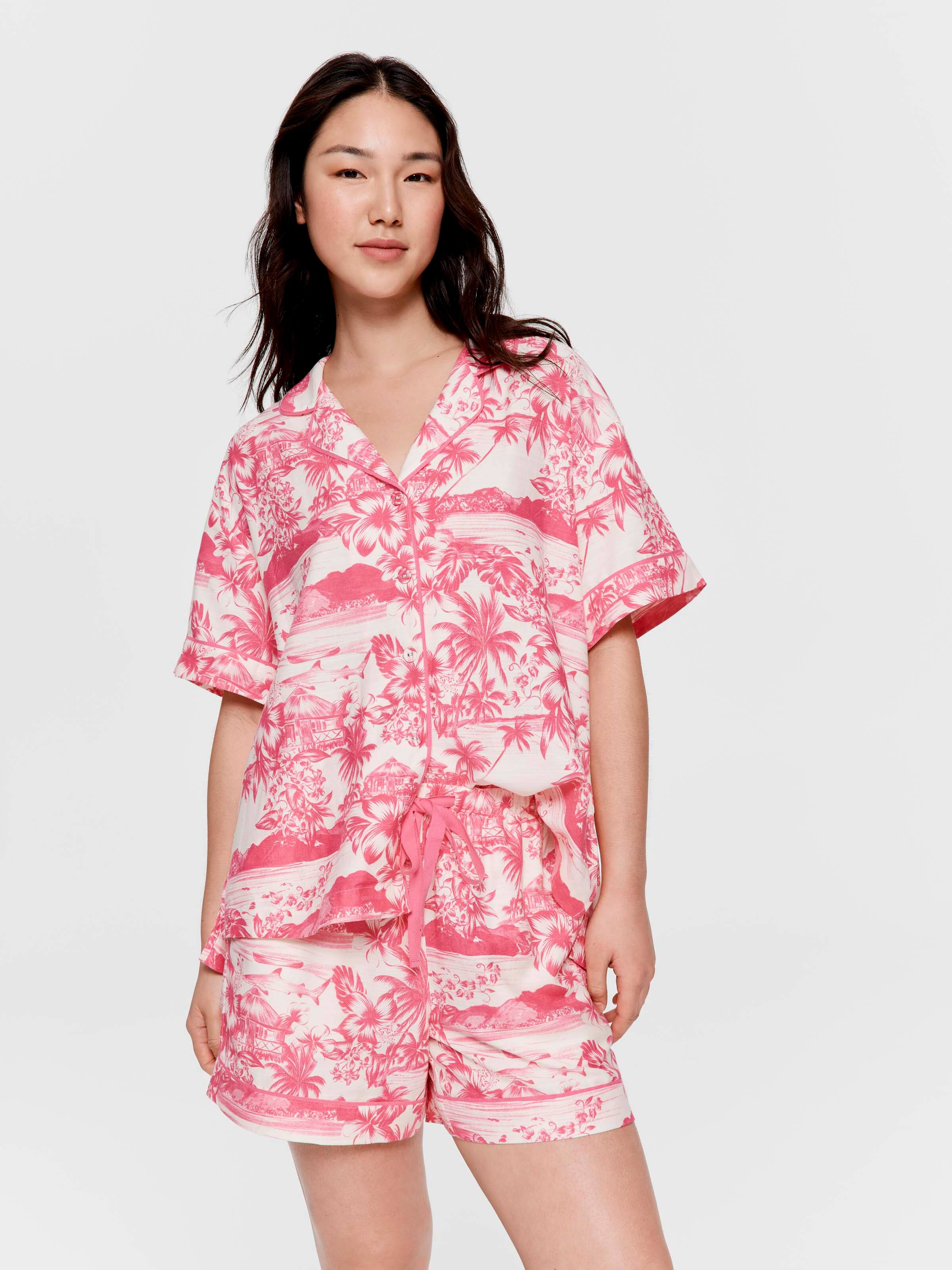 Tropical Pink Long Short