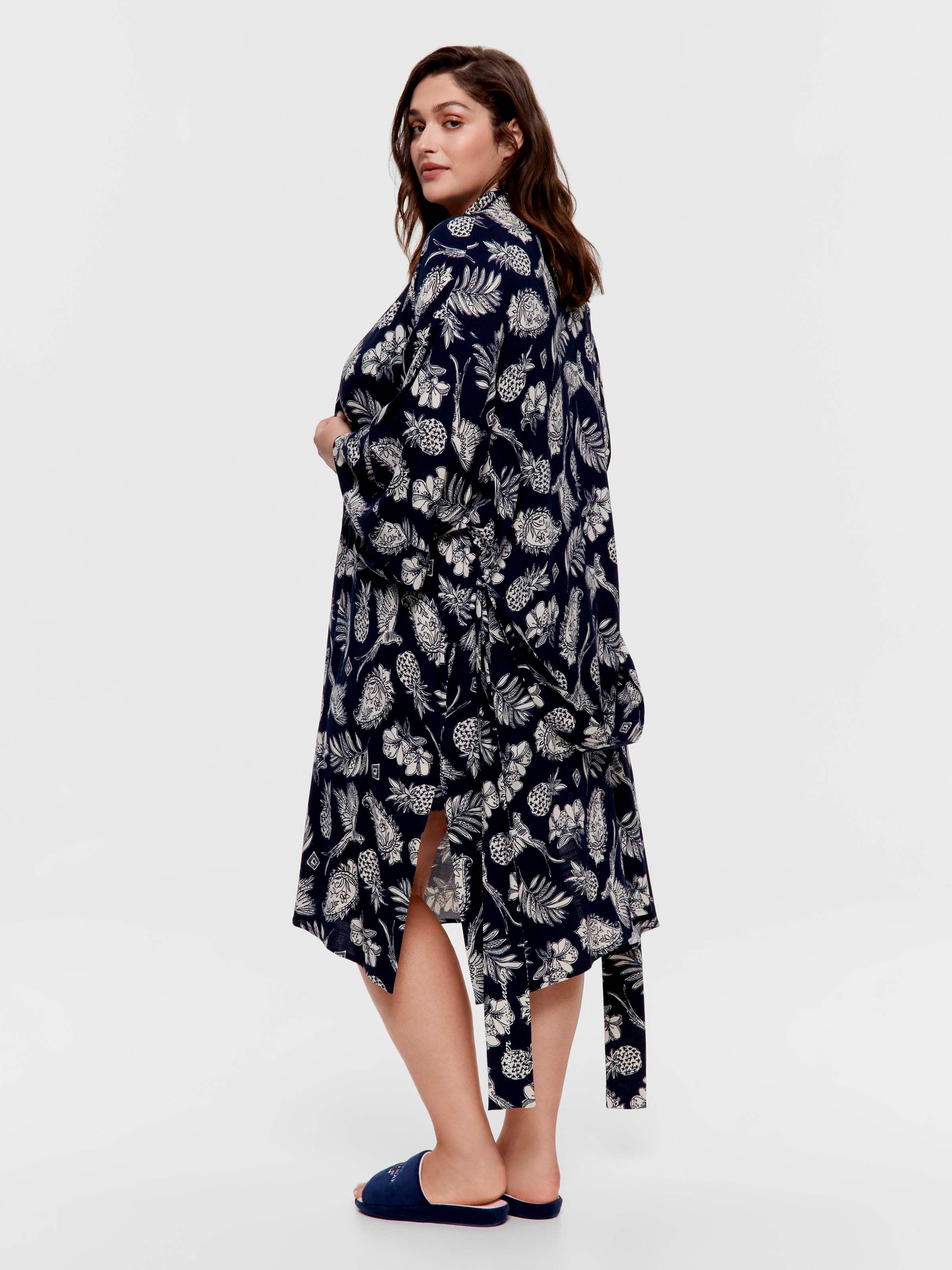 P.A. Plus Beachside Long Kimono Gown