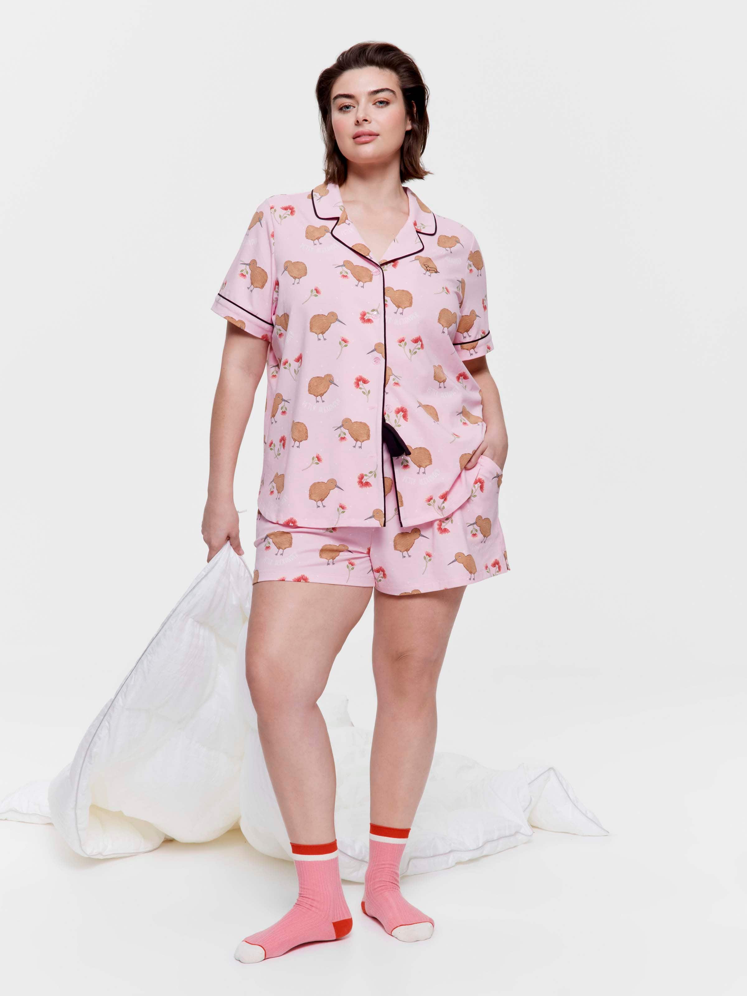 P.A. Plus Kiwi Shortie Pj Set