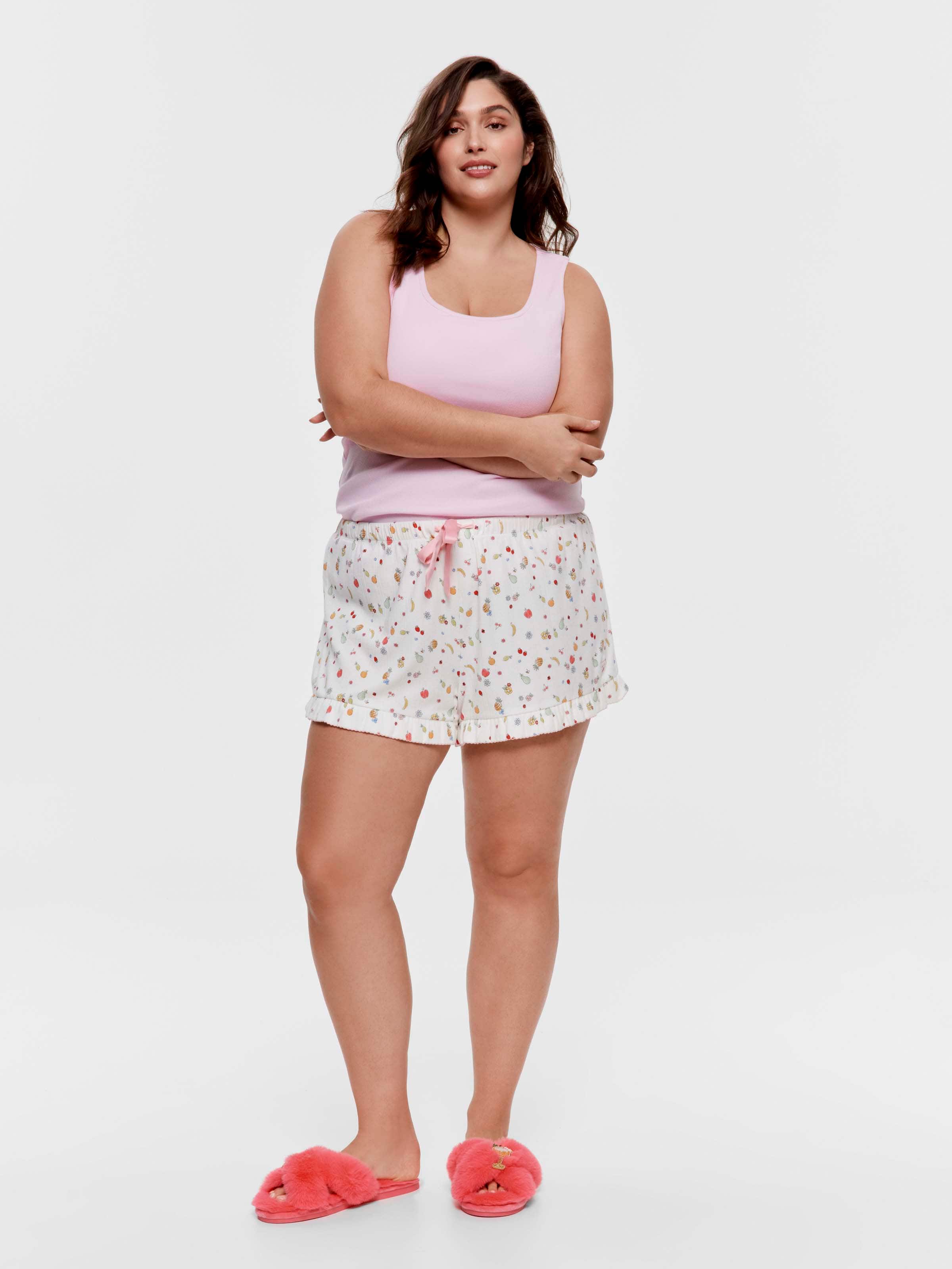 P.A. Plus Fruity Pointelle Mini Flutter Short
