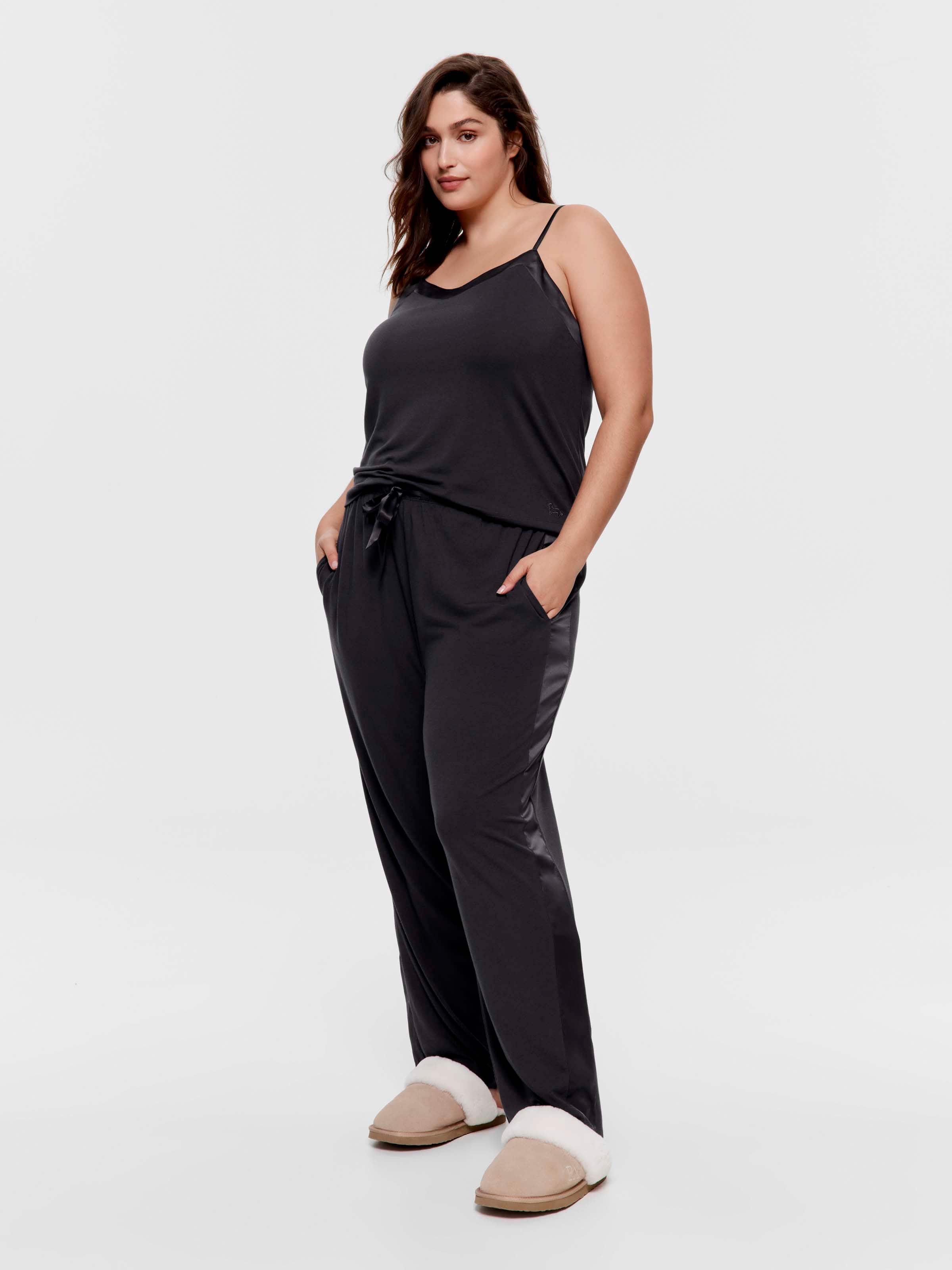 P.A. Plus Charcoal Bamboo Jersey Fashion Pj Set