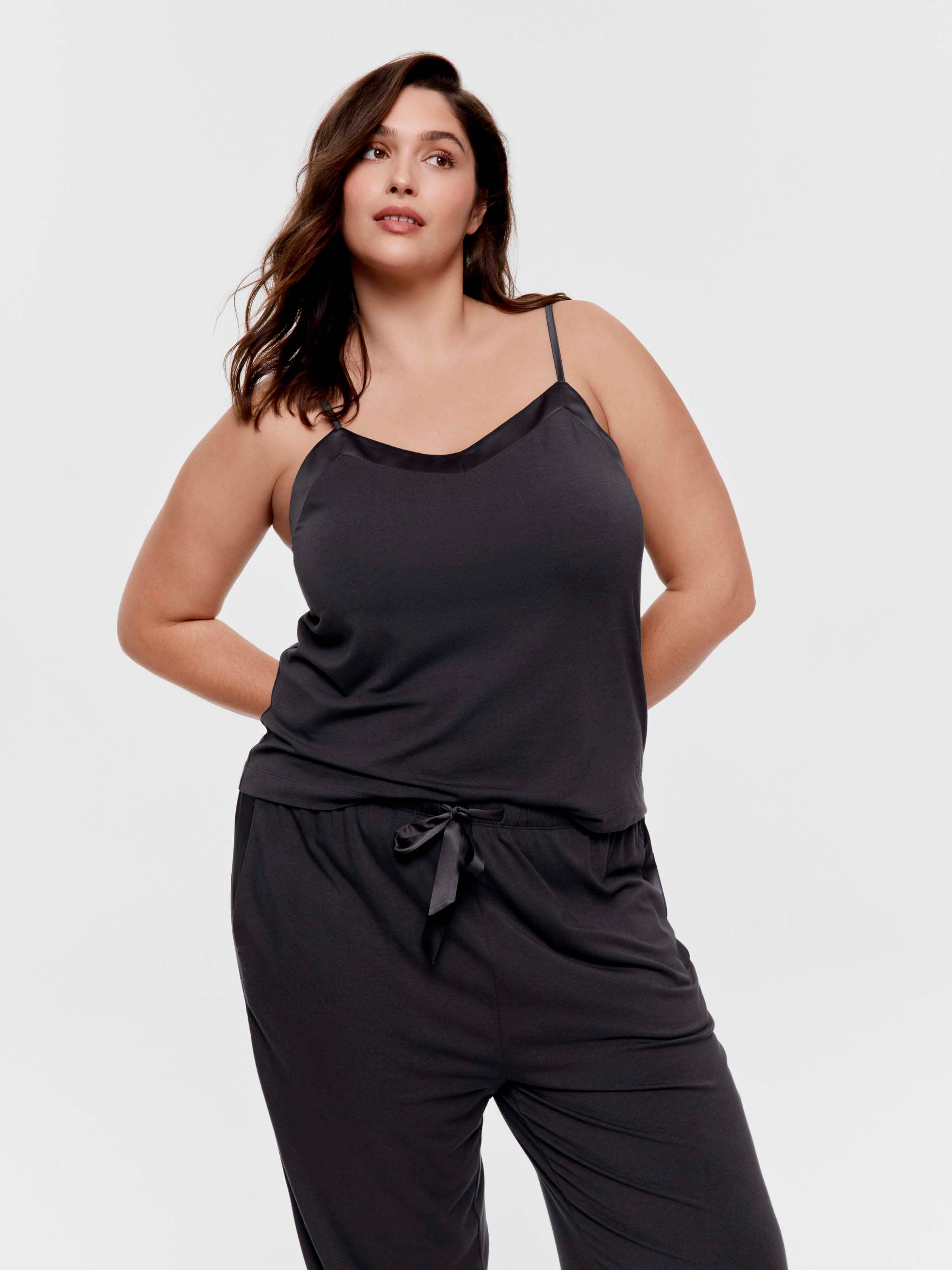 P.A. Plus Charcoal Bamboo Jersey Fashion Pj Set