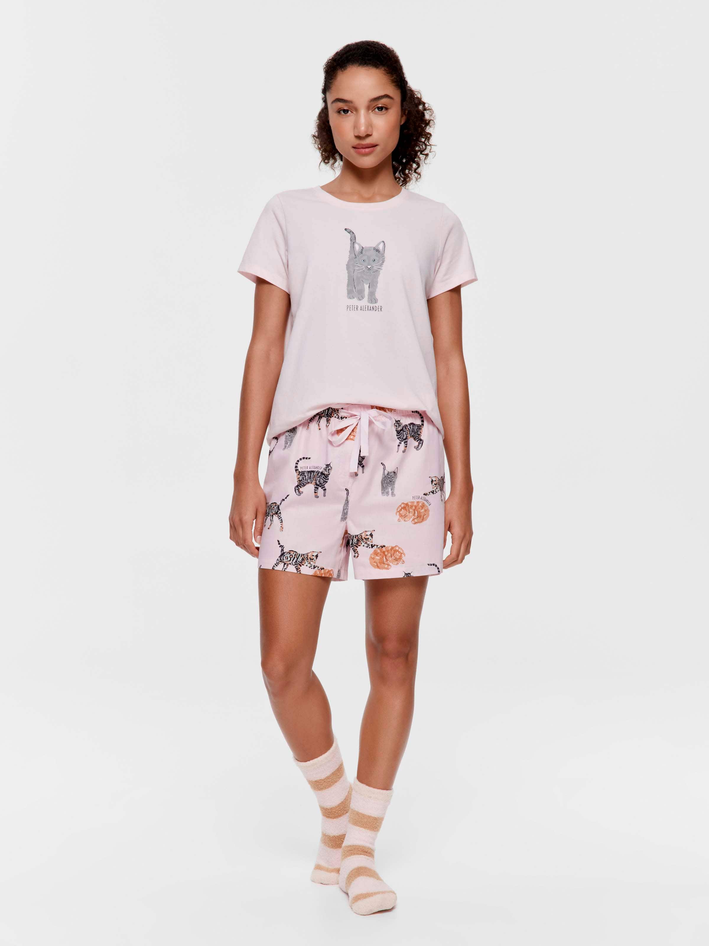 Sweet Cats 100% Cotton Mid Short