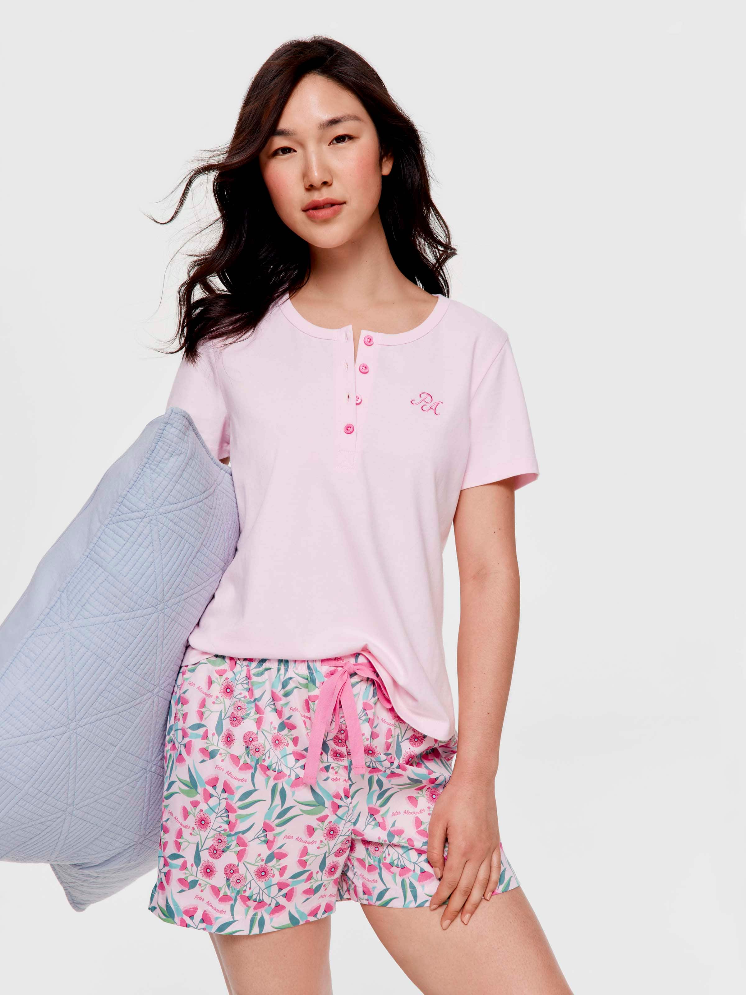Flowering Gum 100% Soft Cotton Mid Short
