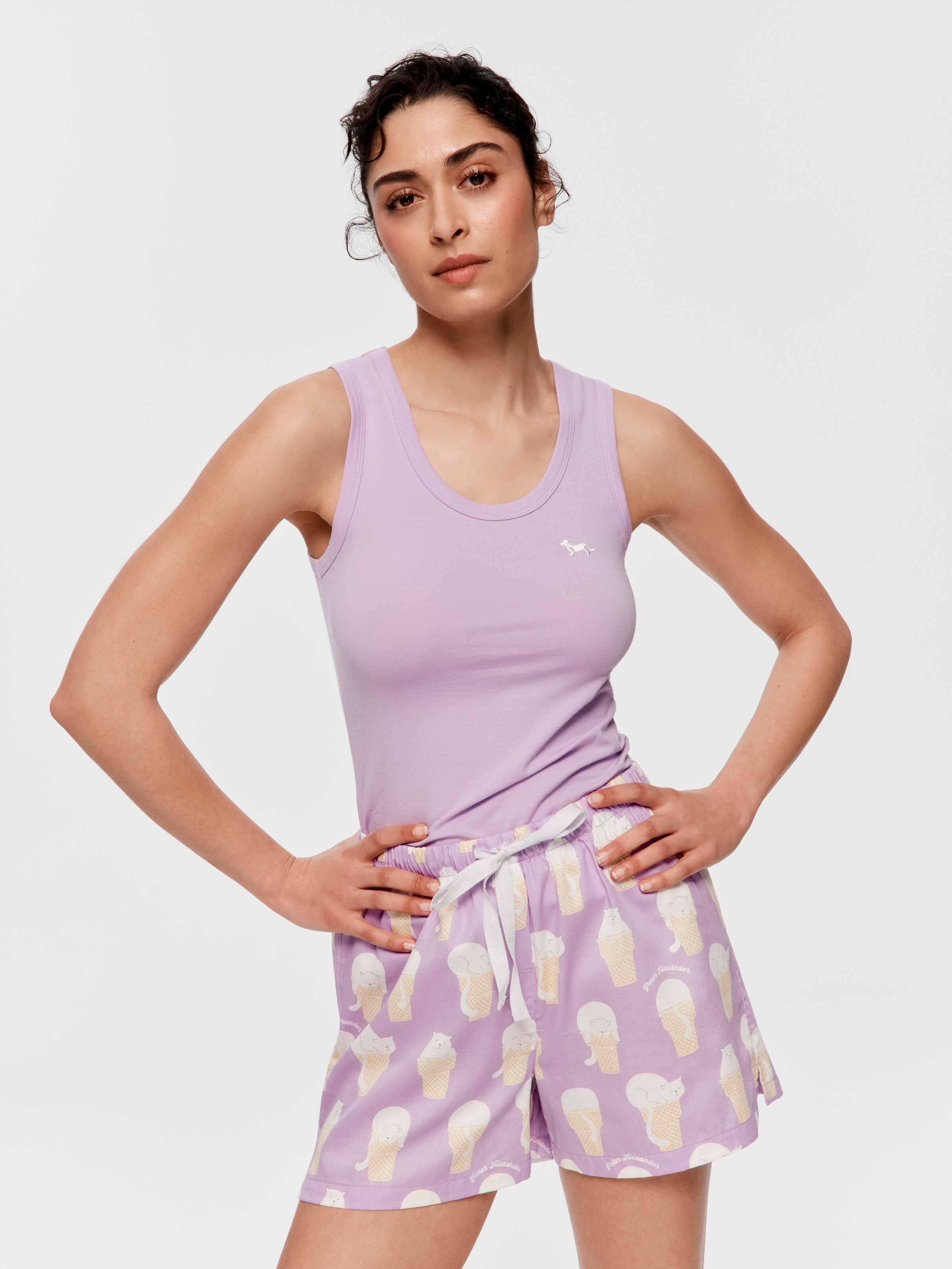 Ice Cream Cats 100% Cotton Mid Short