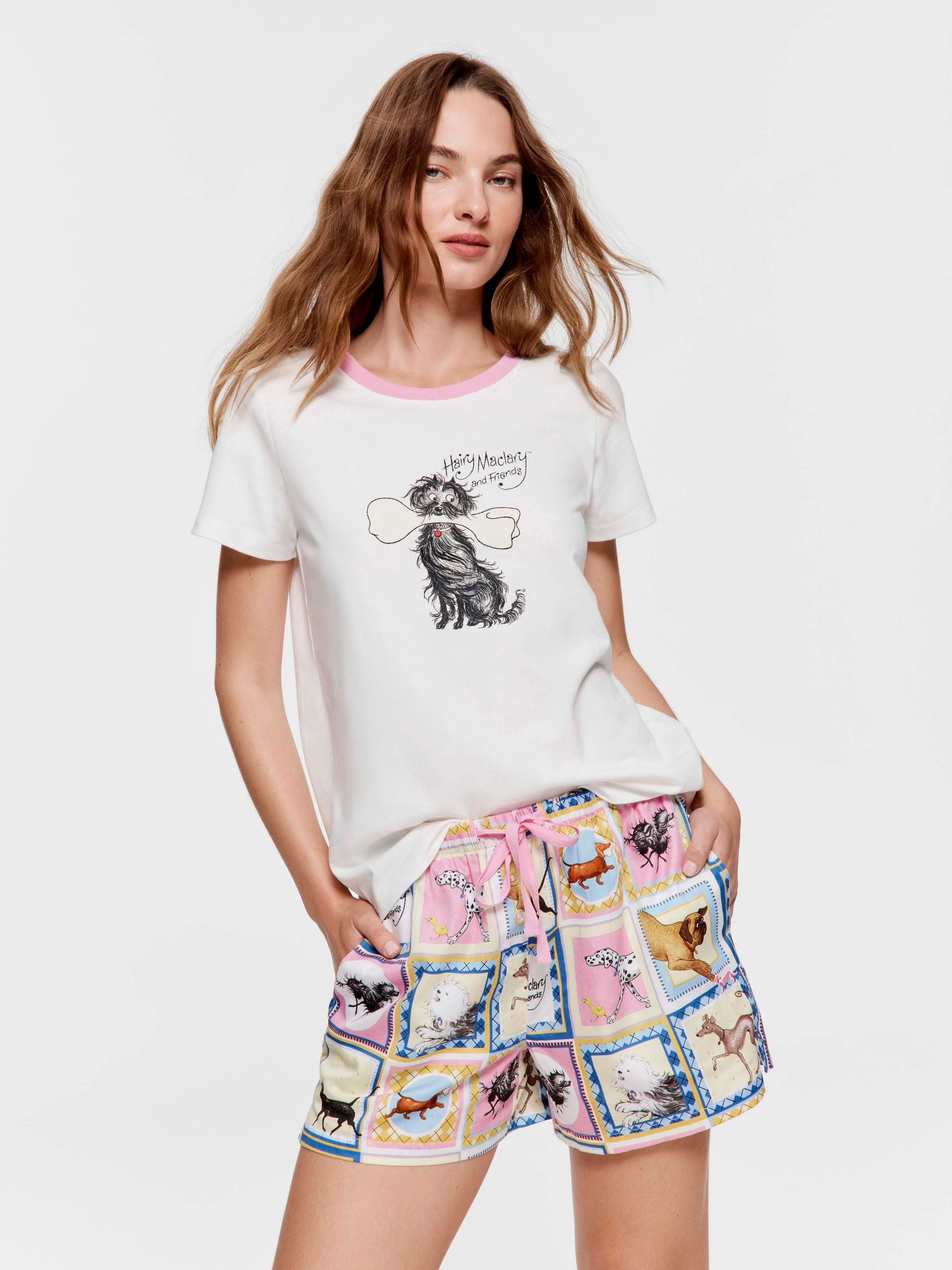 Hairy Maclary 100% Cotton Mid Short