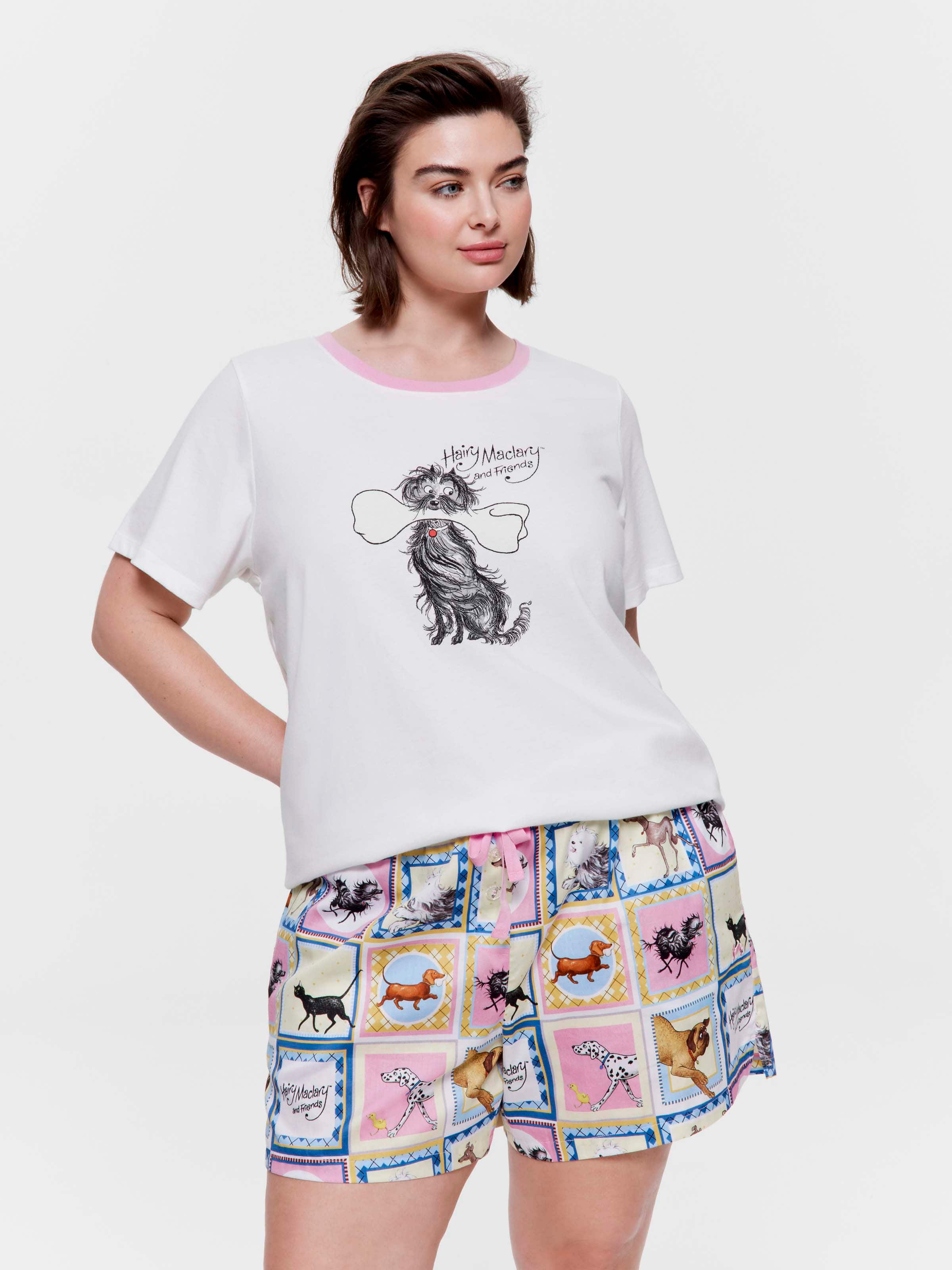 P.A. Plus Hairy Maclary 100% Cotton Mid Short