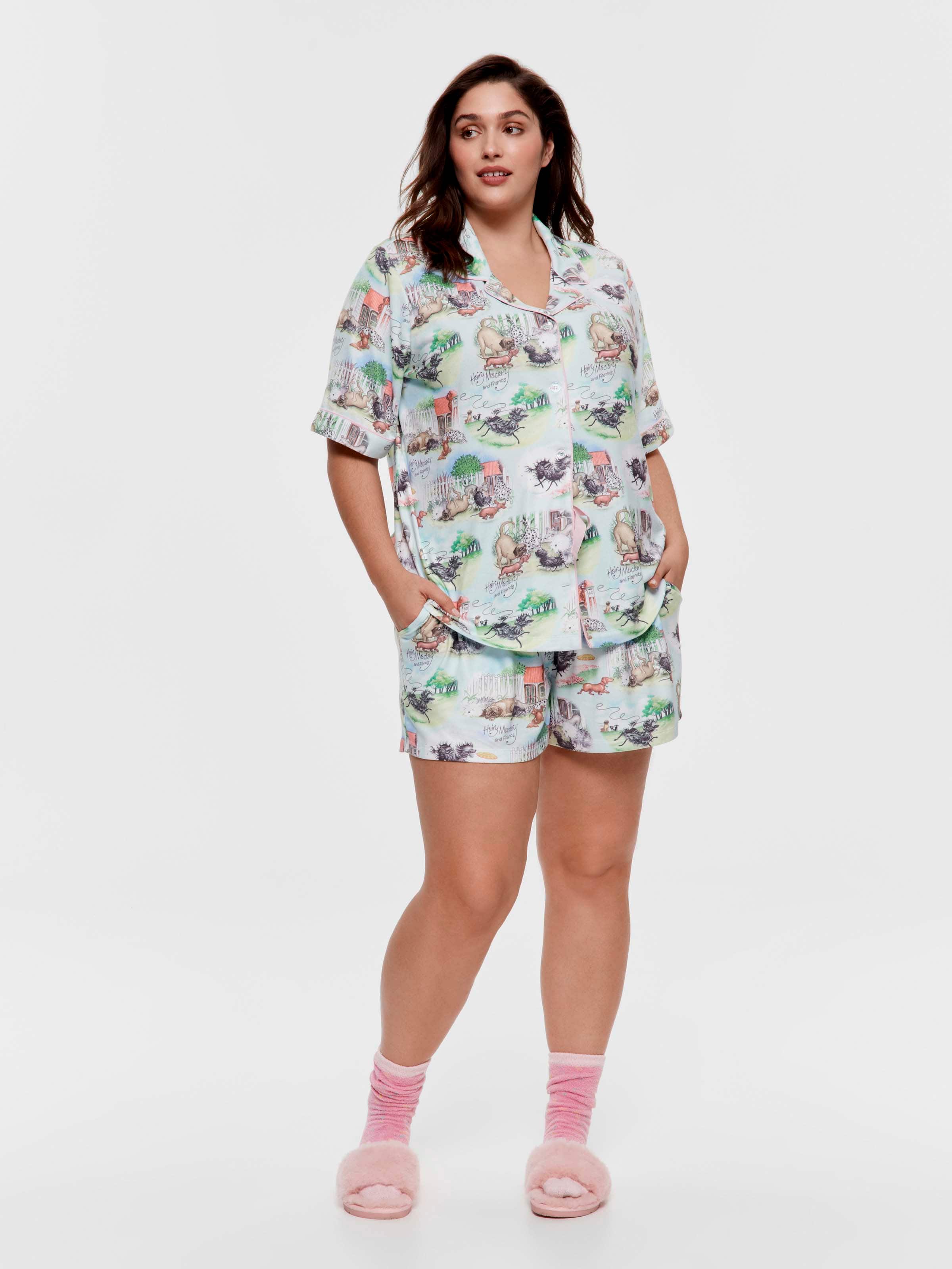 P.A. Plus Hairy Maclary Shortie Pj Set
