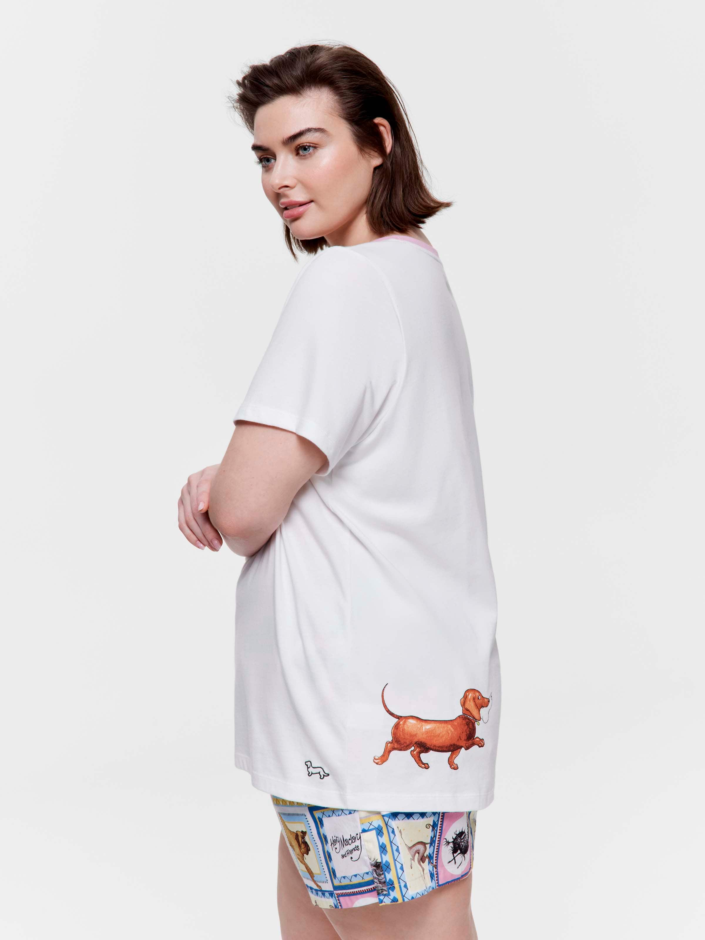 P.A. Plus Hairy Maclary 100% Cotton Boyfriend Tee