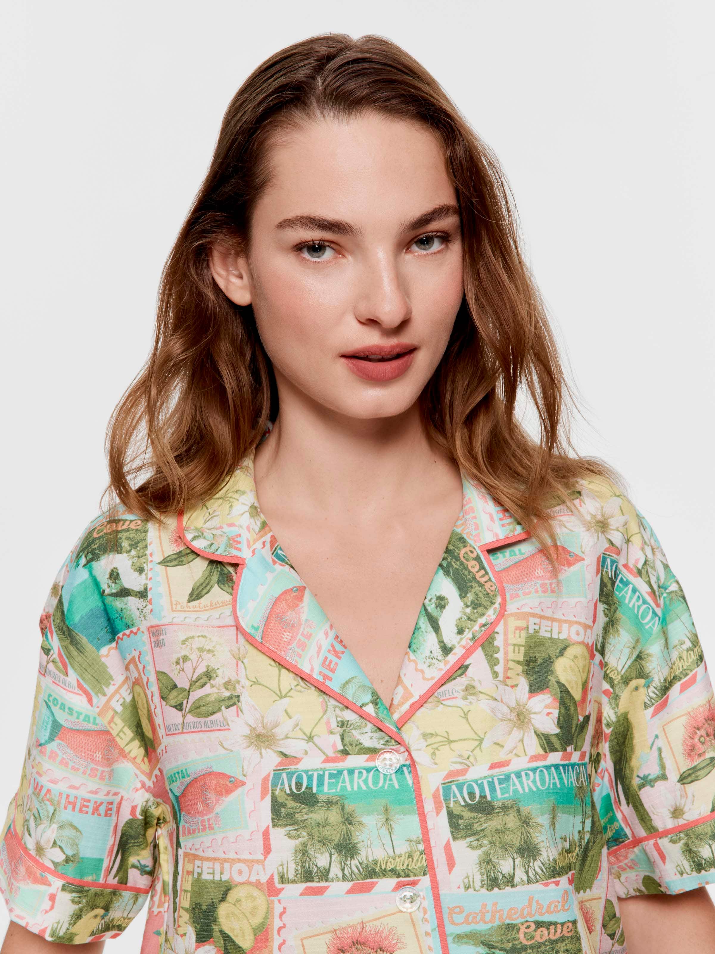 Postcards Oversized Short Sleeve Shirt