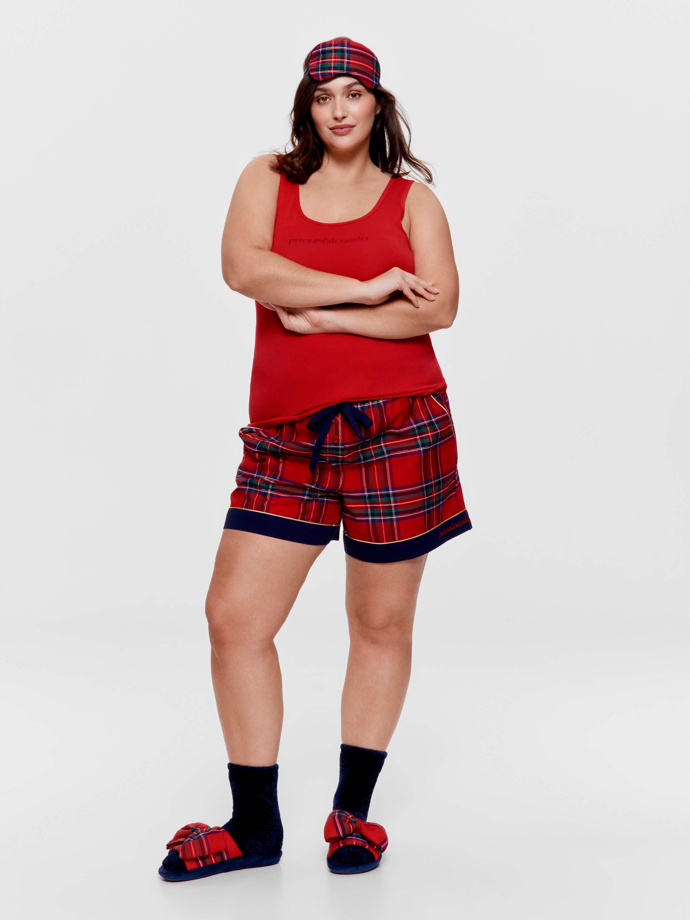 P.A. Plus Tartan 100% Cotton Mid Short