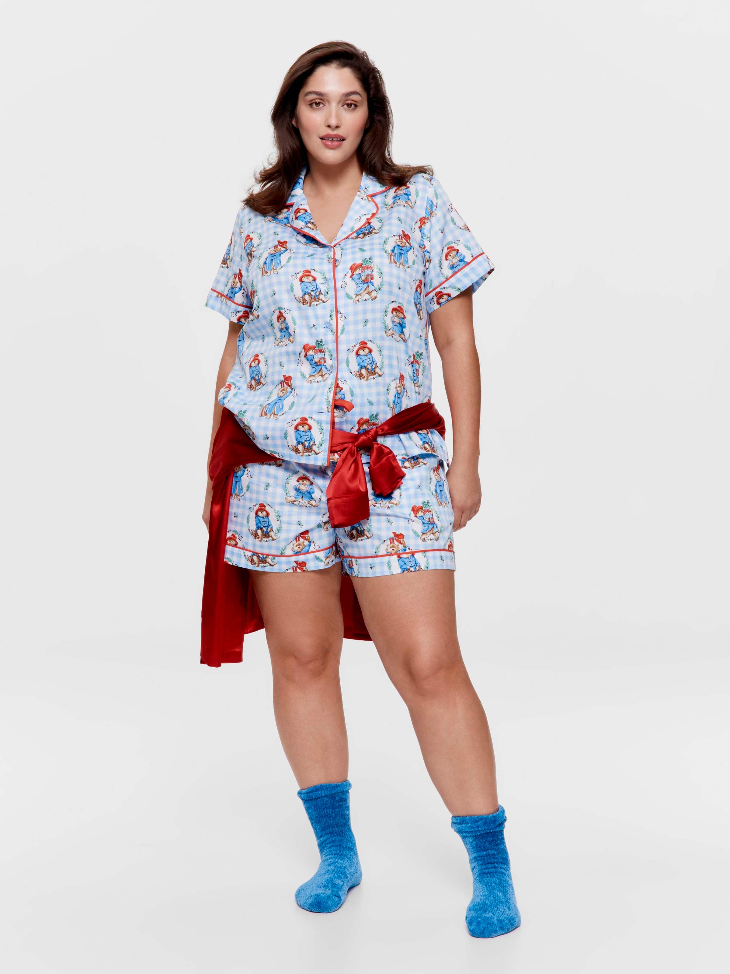 P.A. Plus Paddington 100% Cotton Boxed Shortie Pj Set