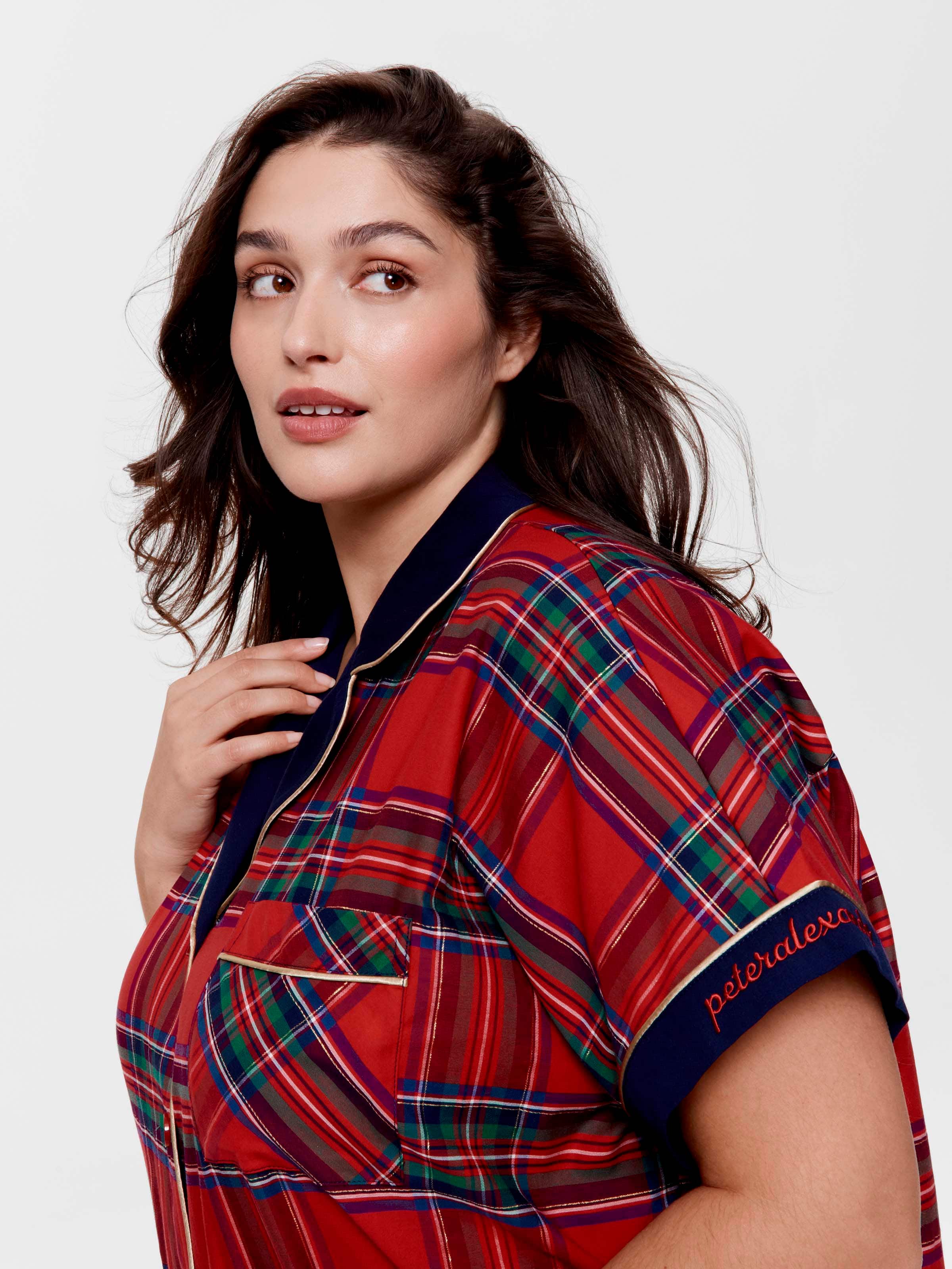 P.A. Plus Tartan 100% Cotton Boyfriend Nightshirt