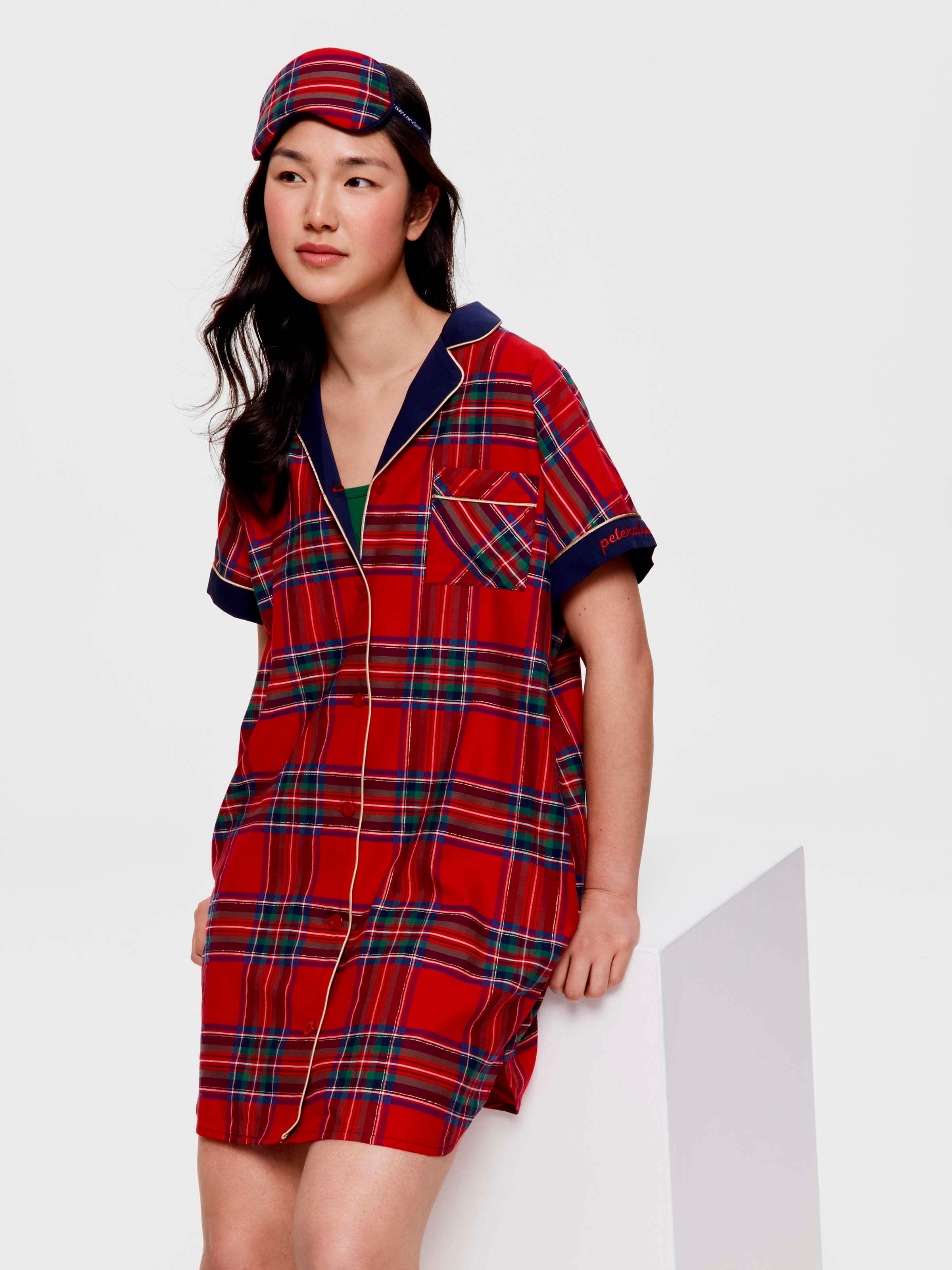 Tartan 100% Cotton Boyfriend Nightshirt