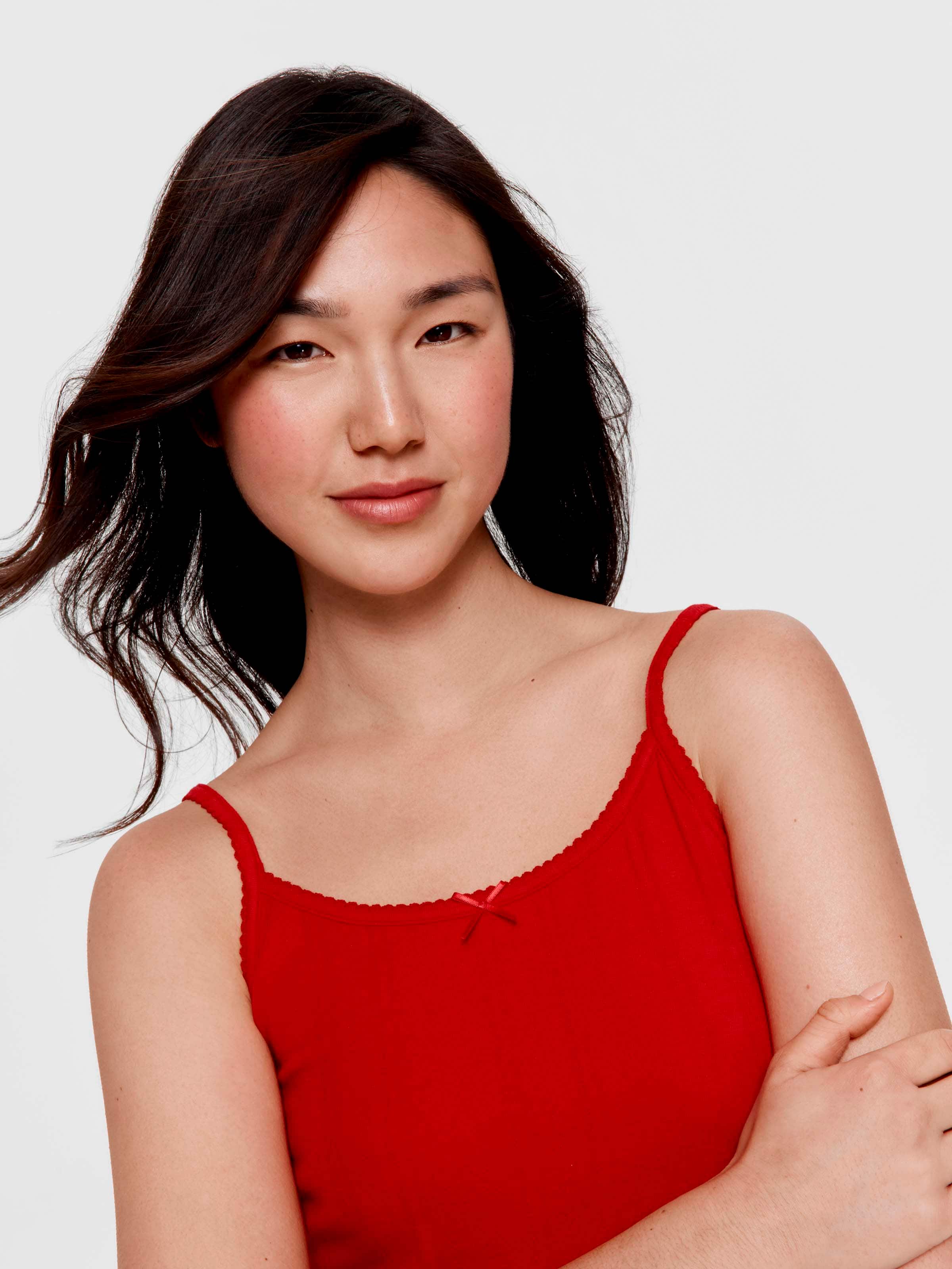 Red Logo Pointelle Cami