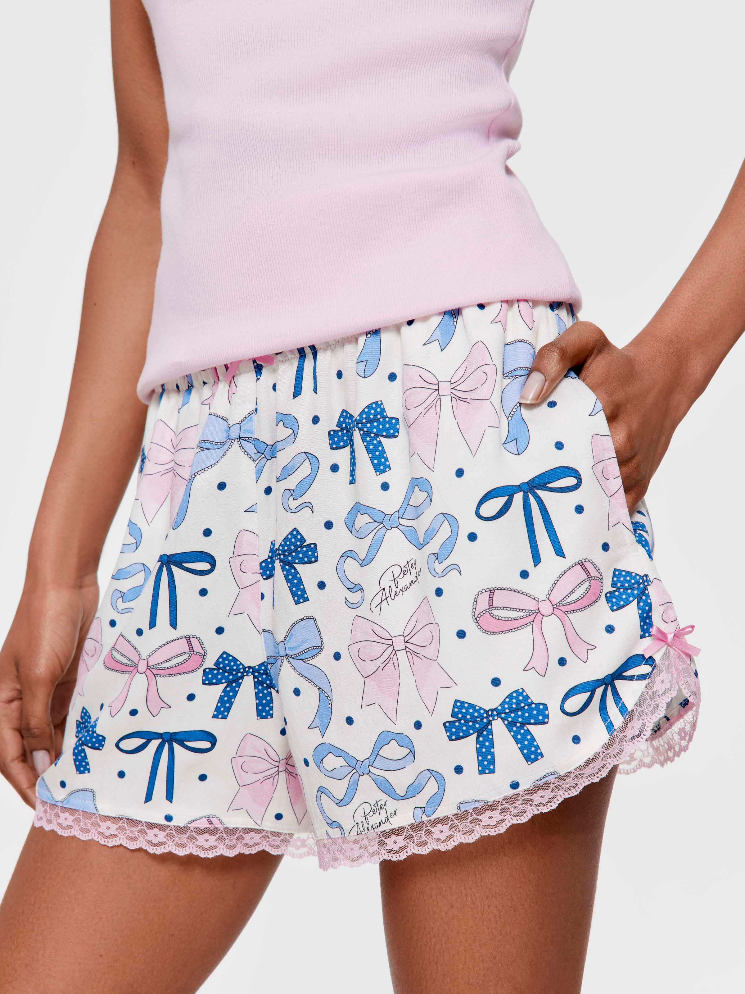 Paris Bows Lace Mini Short