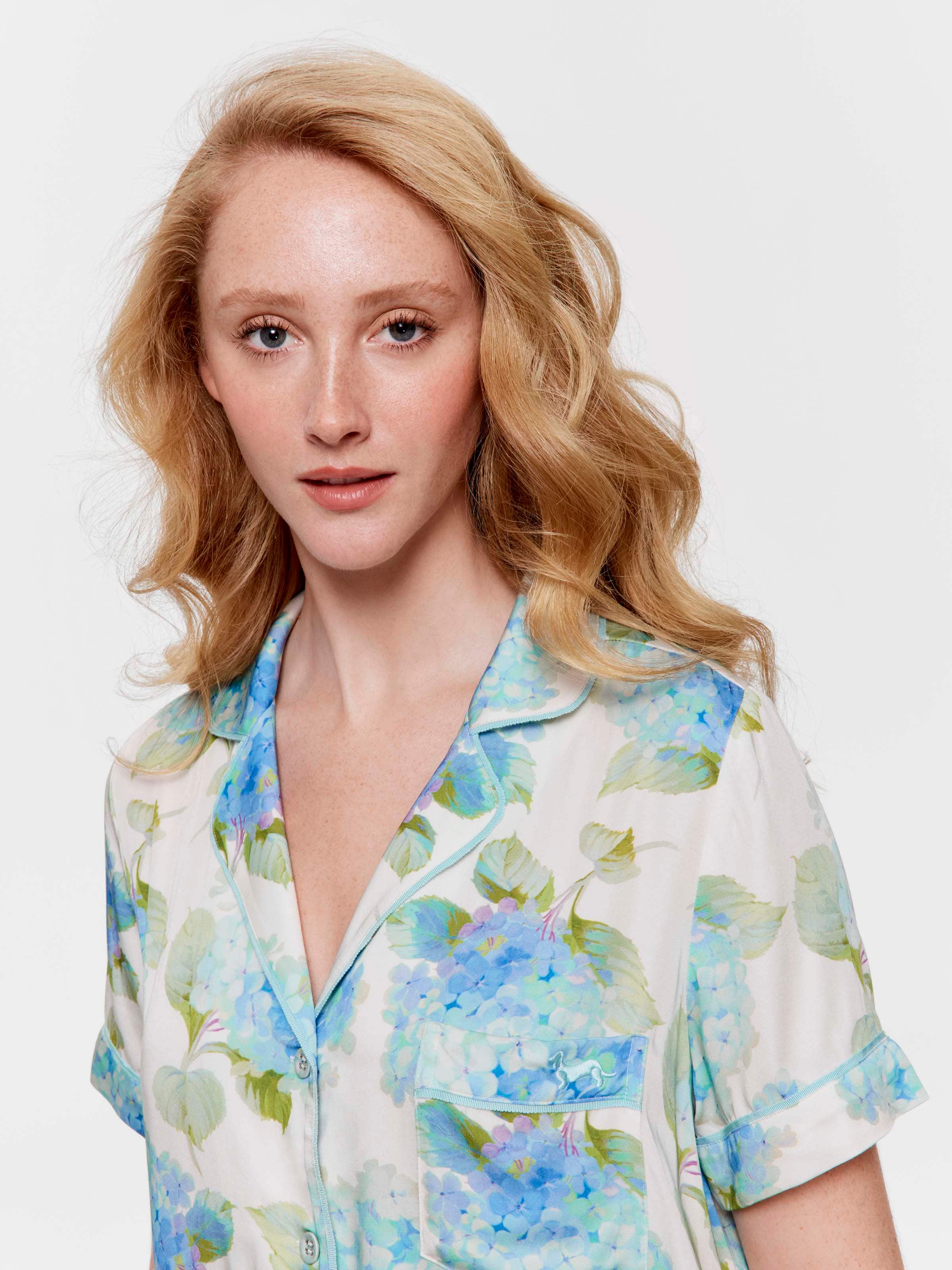 Hydrangea Short Sleeve & Pant Boxed Pj Set