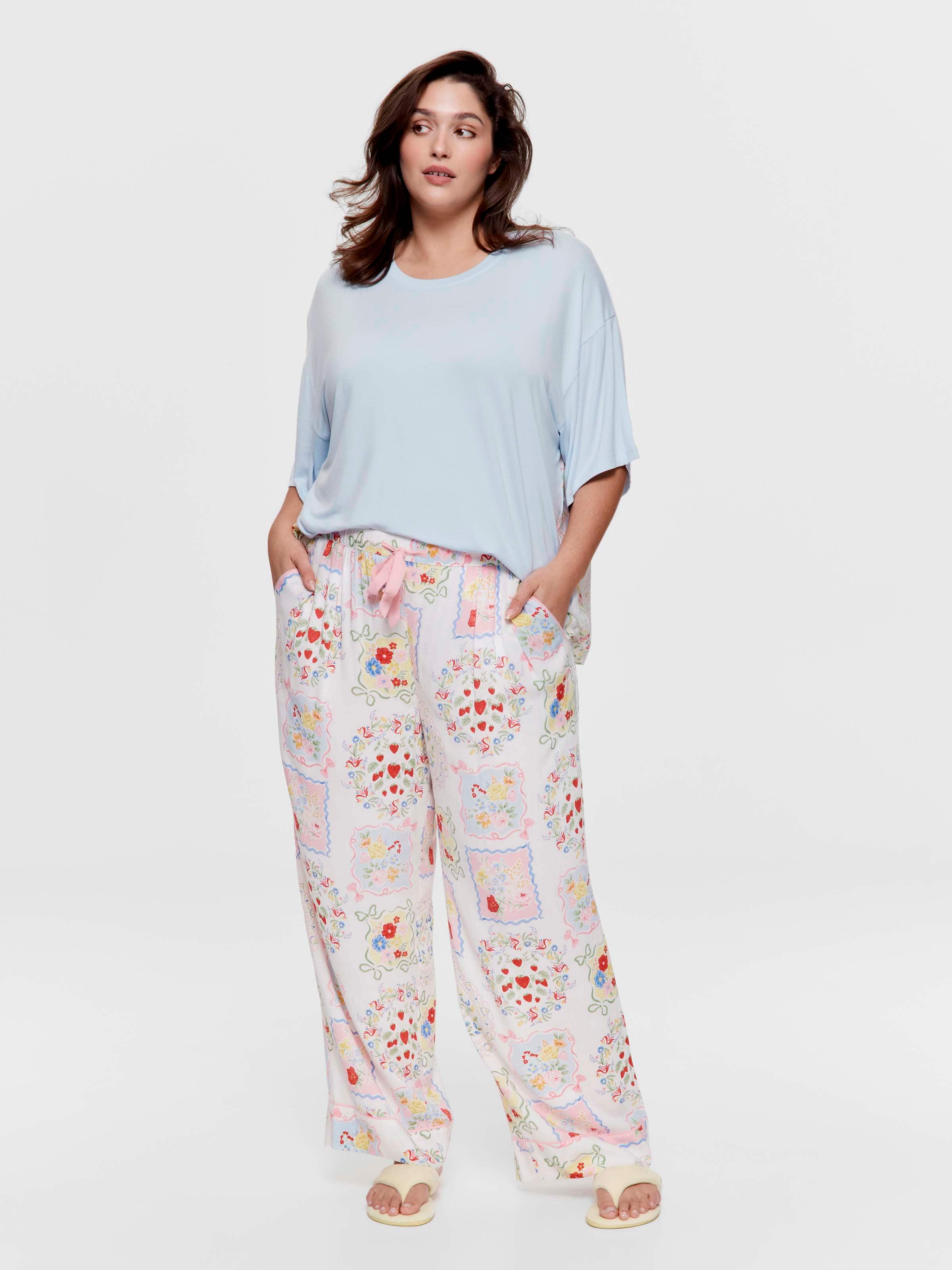P.A. Plus Summer Garden Wide Leg Pj Pant