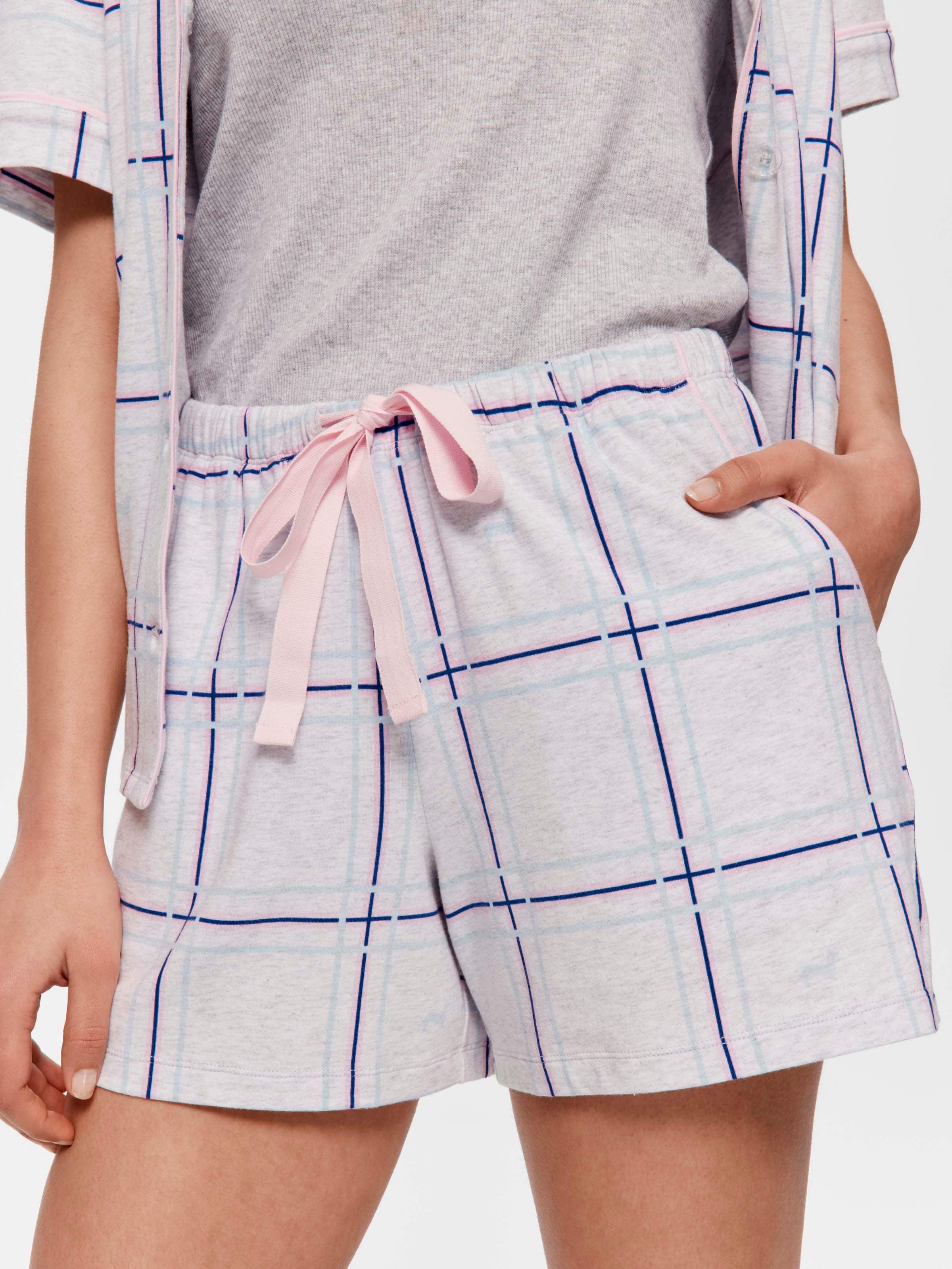 Penny Windowpane Long Short