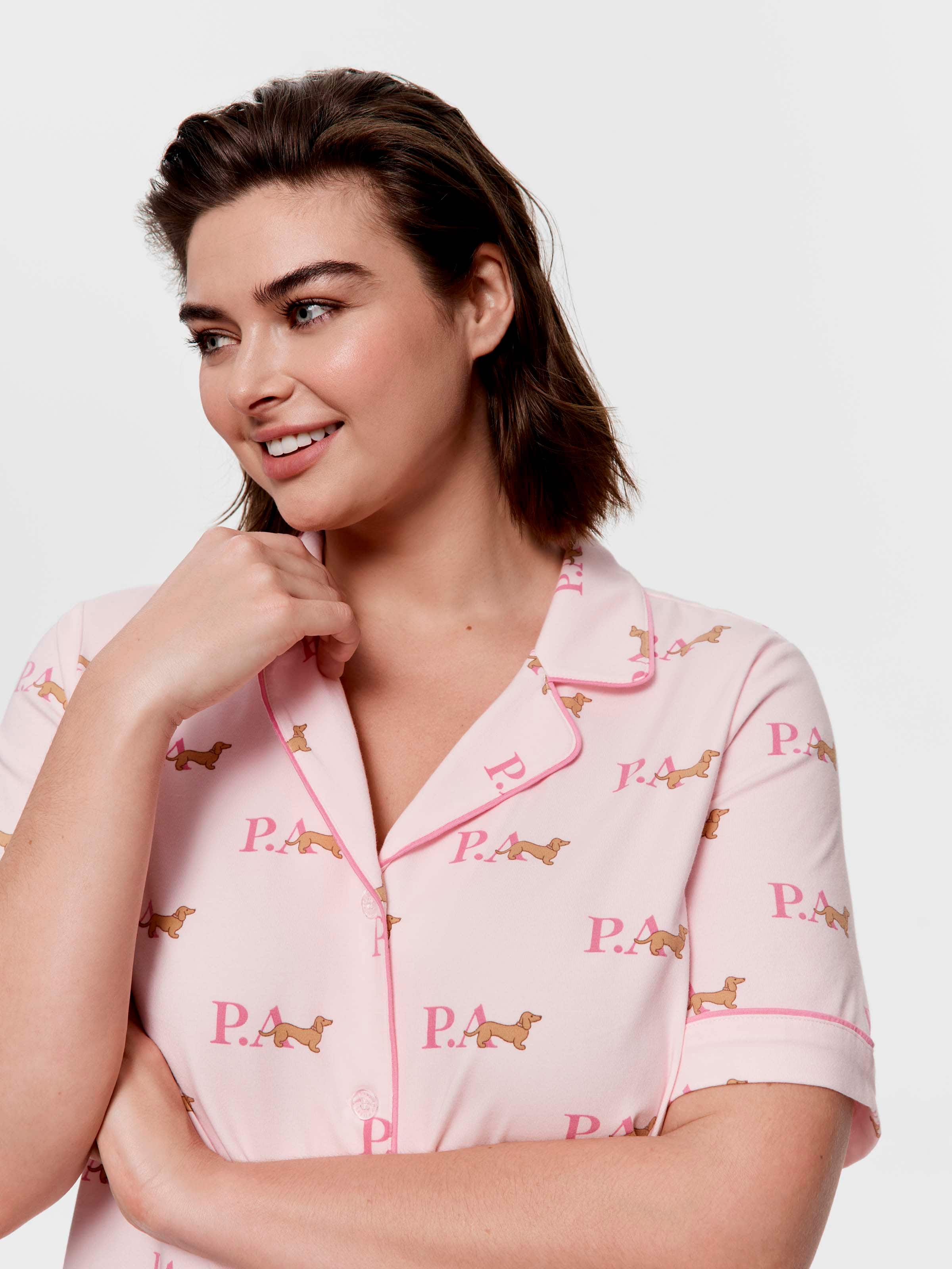 P.A. Plus Bedtime Stories Penny Logo Boxed Shortie Pj Set