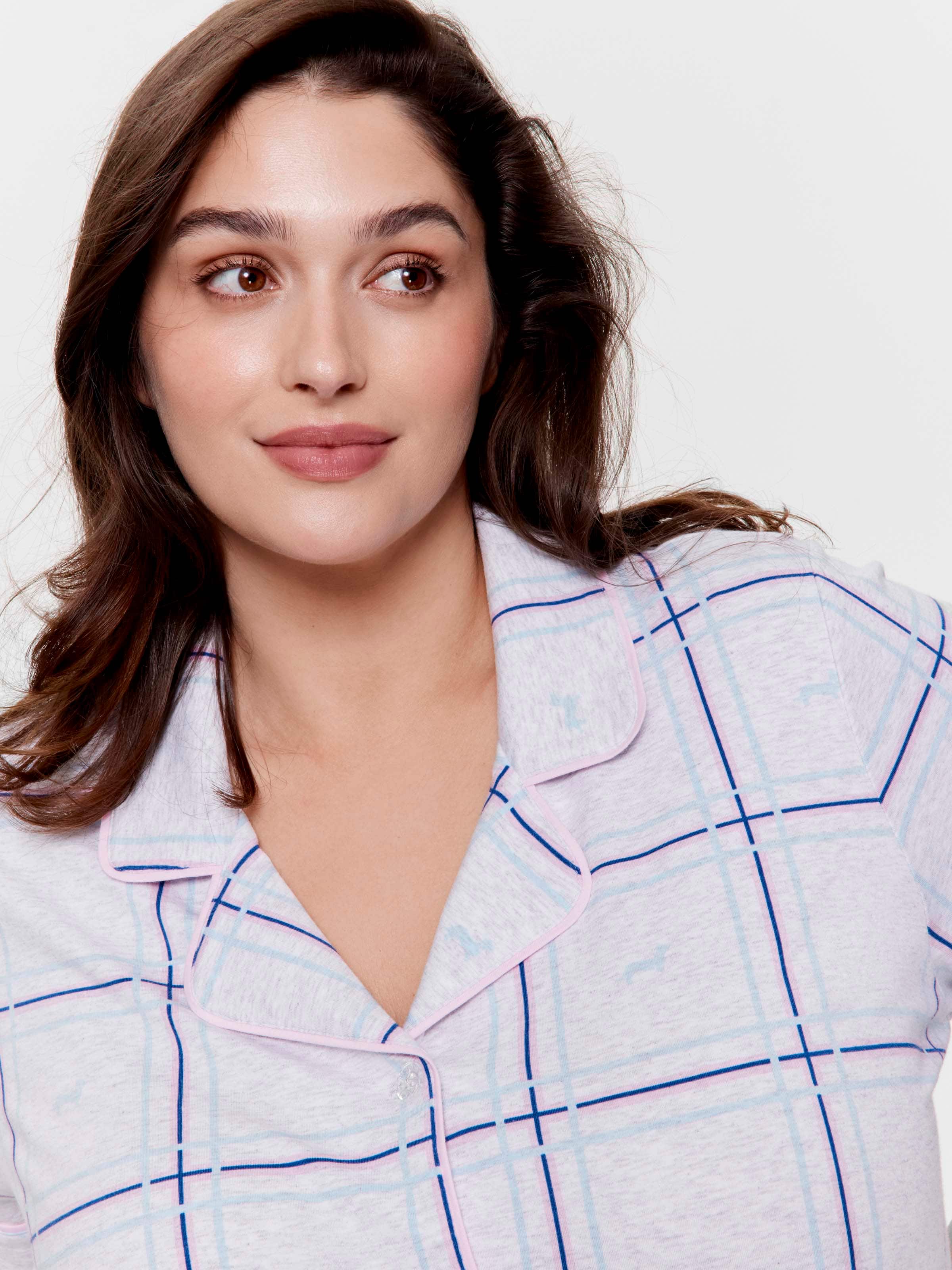 P.A. Plus Penny Windowpane Short Sleeve Shirt