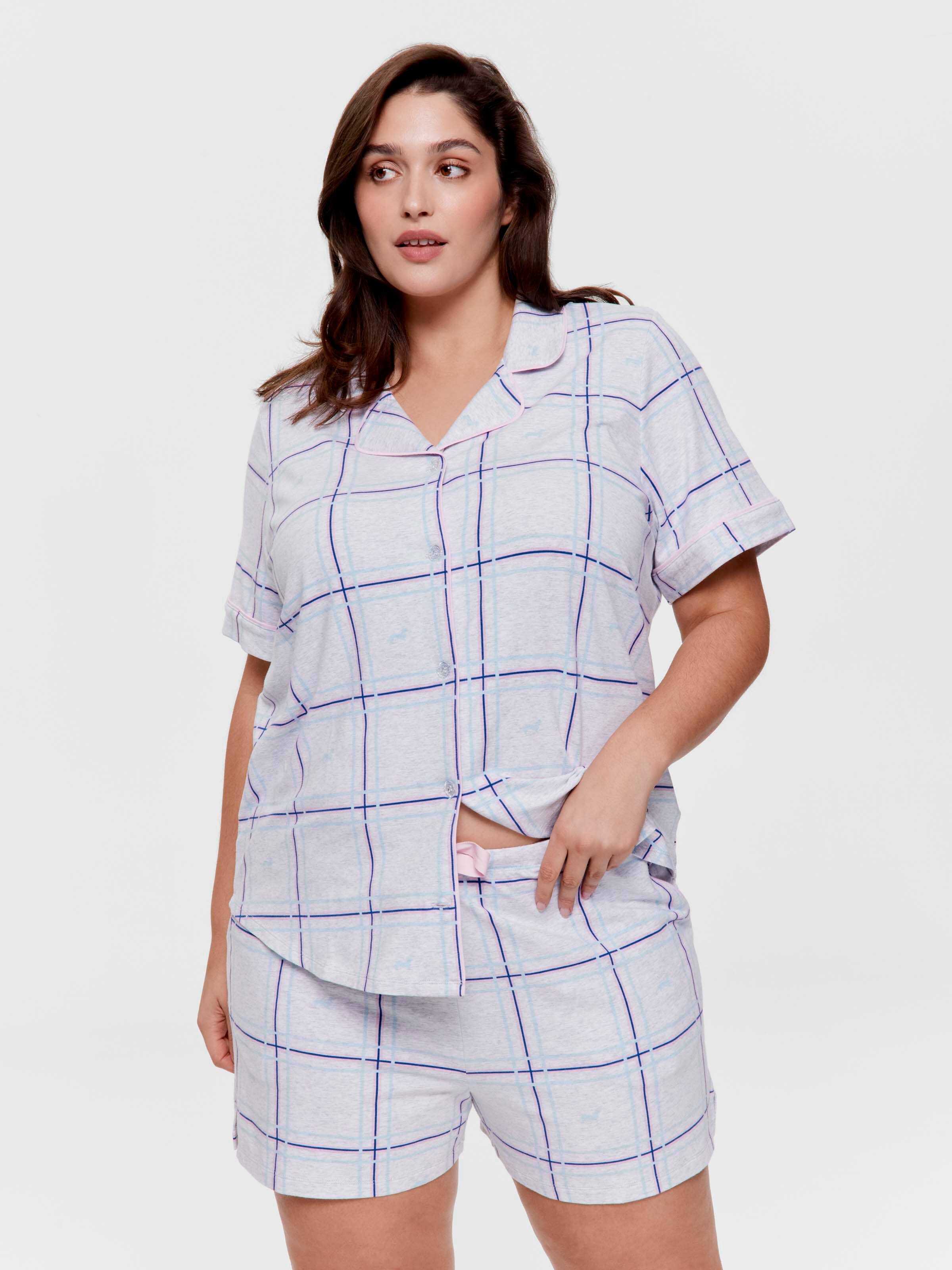 P.A. Plus Penny Windowpane Short Sleeve Shirt