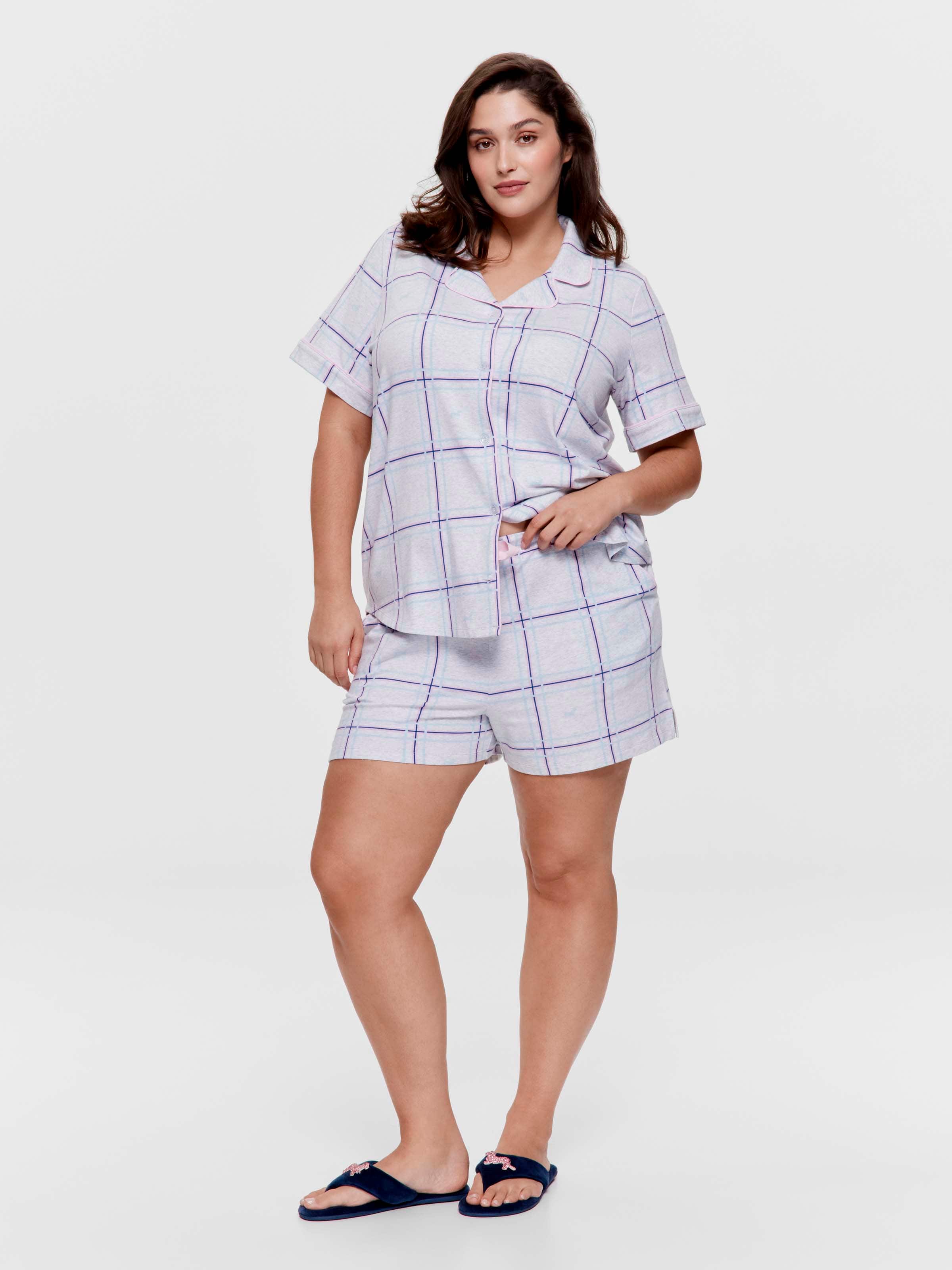 P.A. Plus Penny Windowpane Long Short