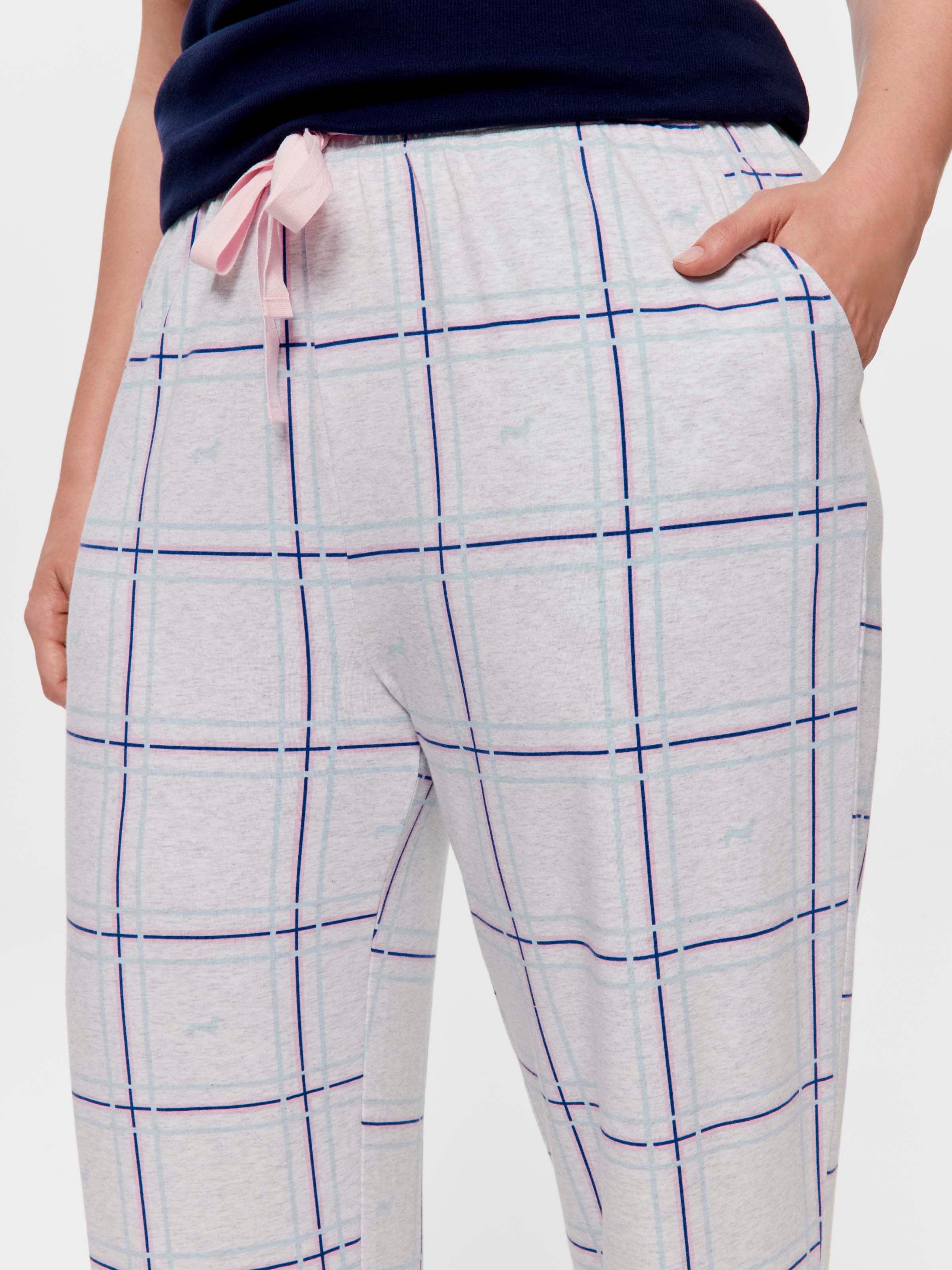 P.A. Plus Penny Windowpane Tapered Pj Pant