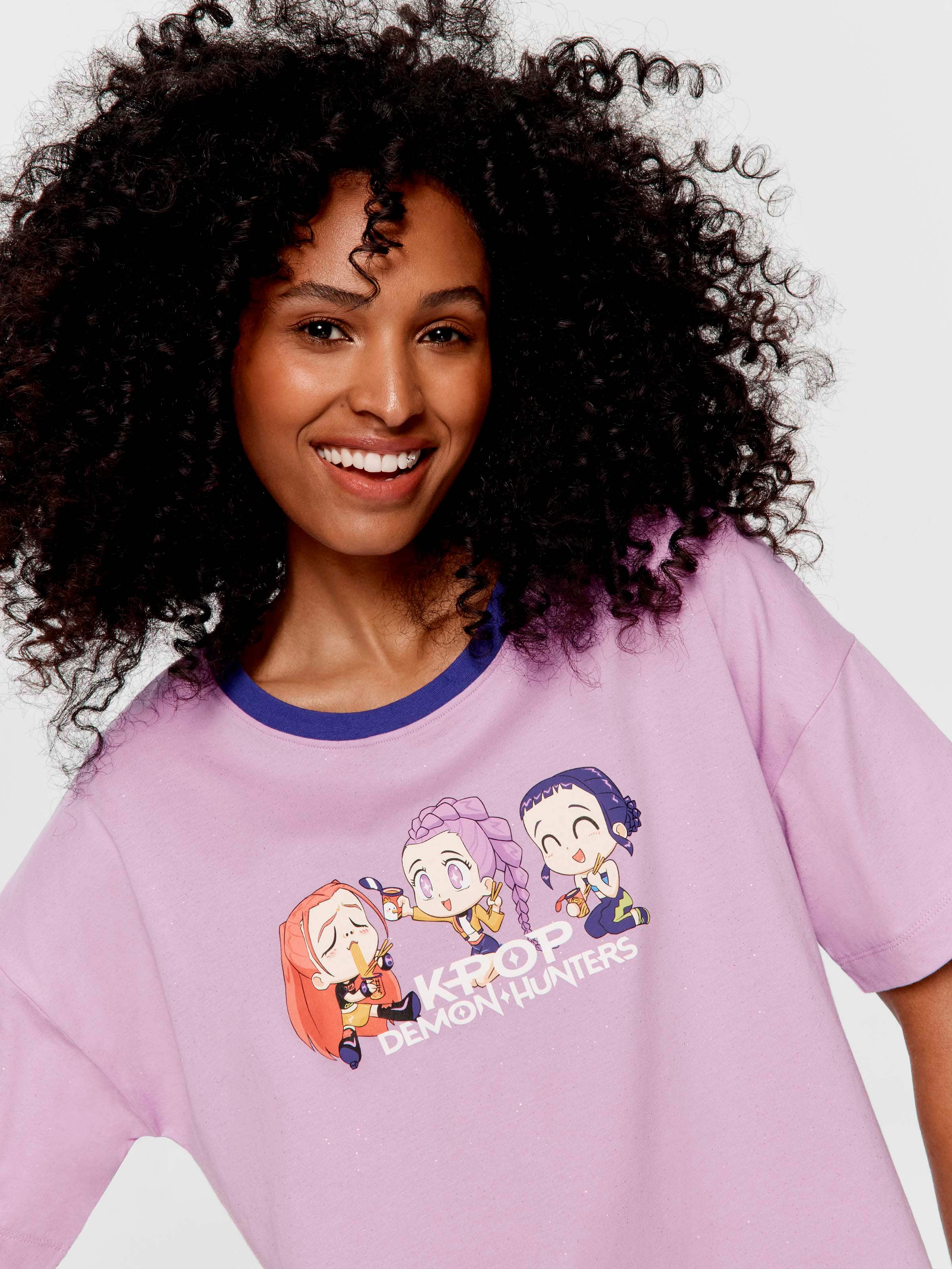 K-Pop Demon Hunters 100% Cotton Oversized Tee