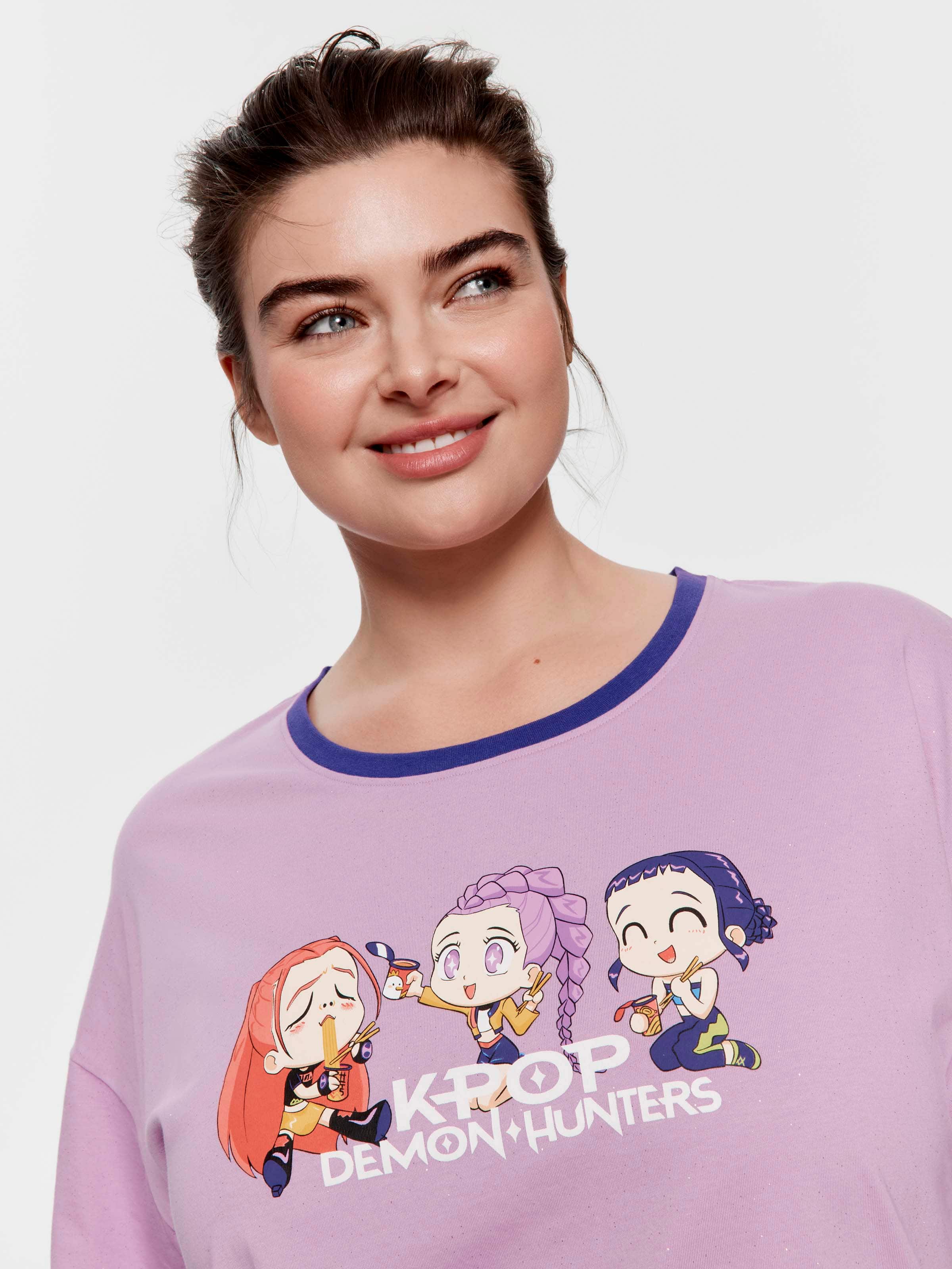 P.A. Plus K-Pop Demon Hunters 100% Cotton Oversized Tee