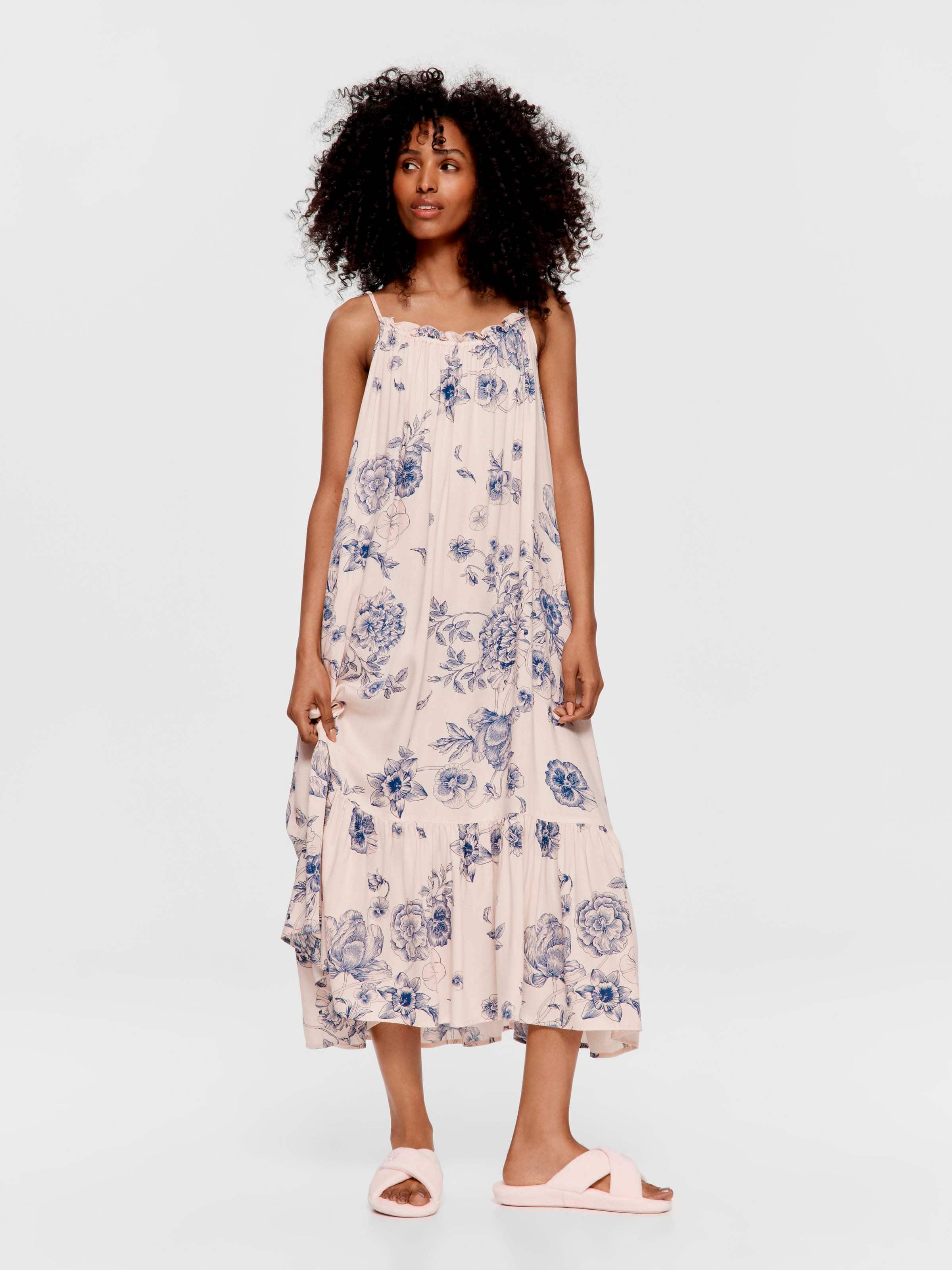 Floral Long Fashion Nightie
