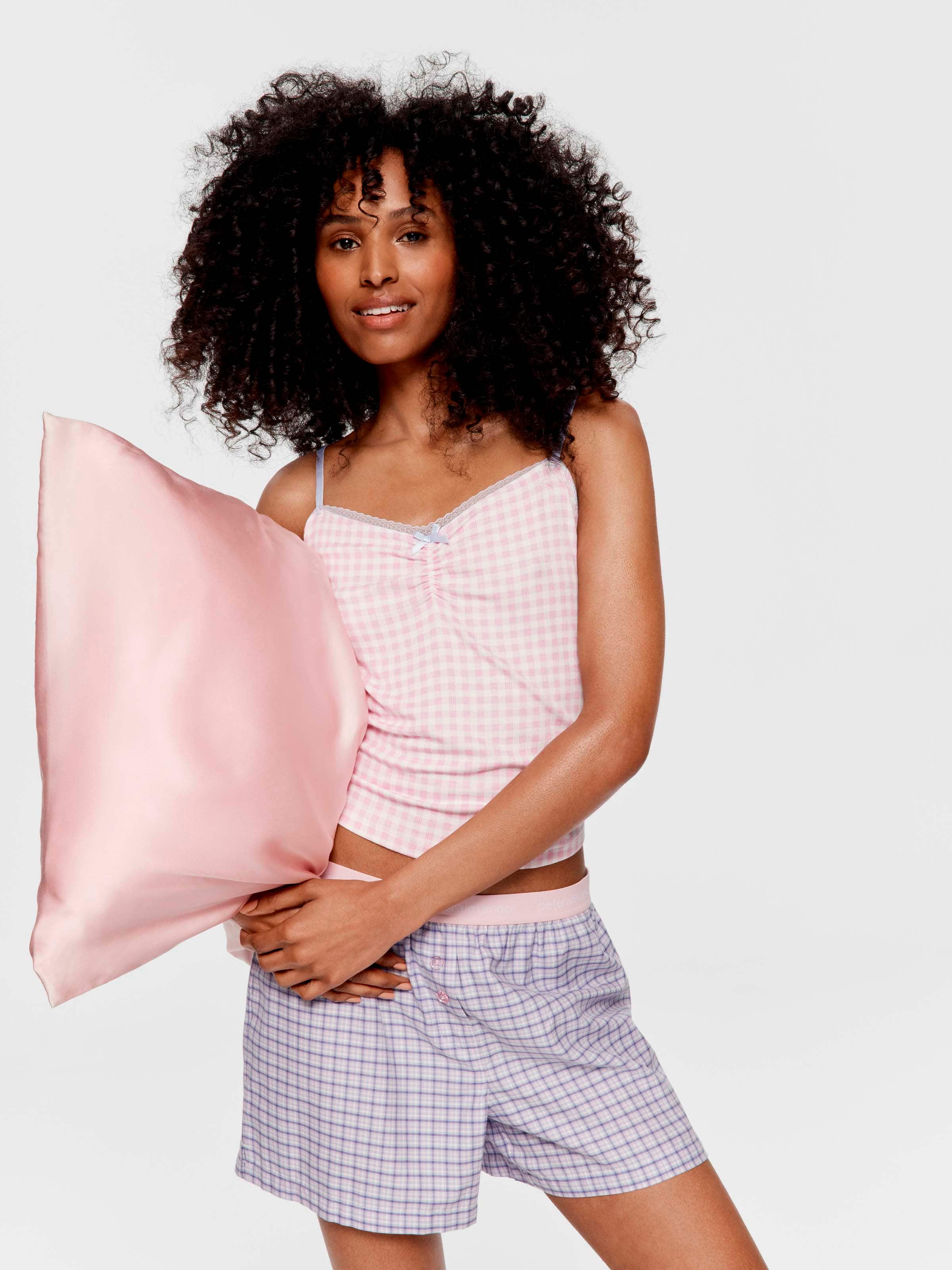 Bedtime Stories Check 100% Cotton Boxed Mid Short