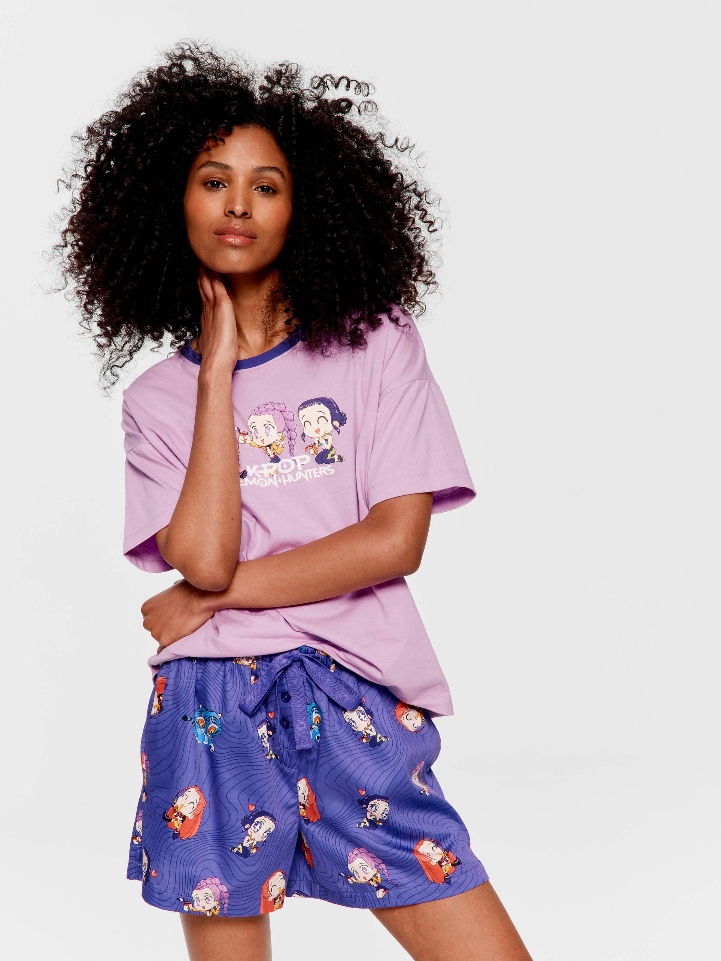 K-Pop Demon Hunters 100% Cotton Mid Short